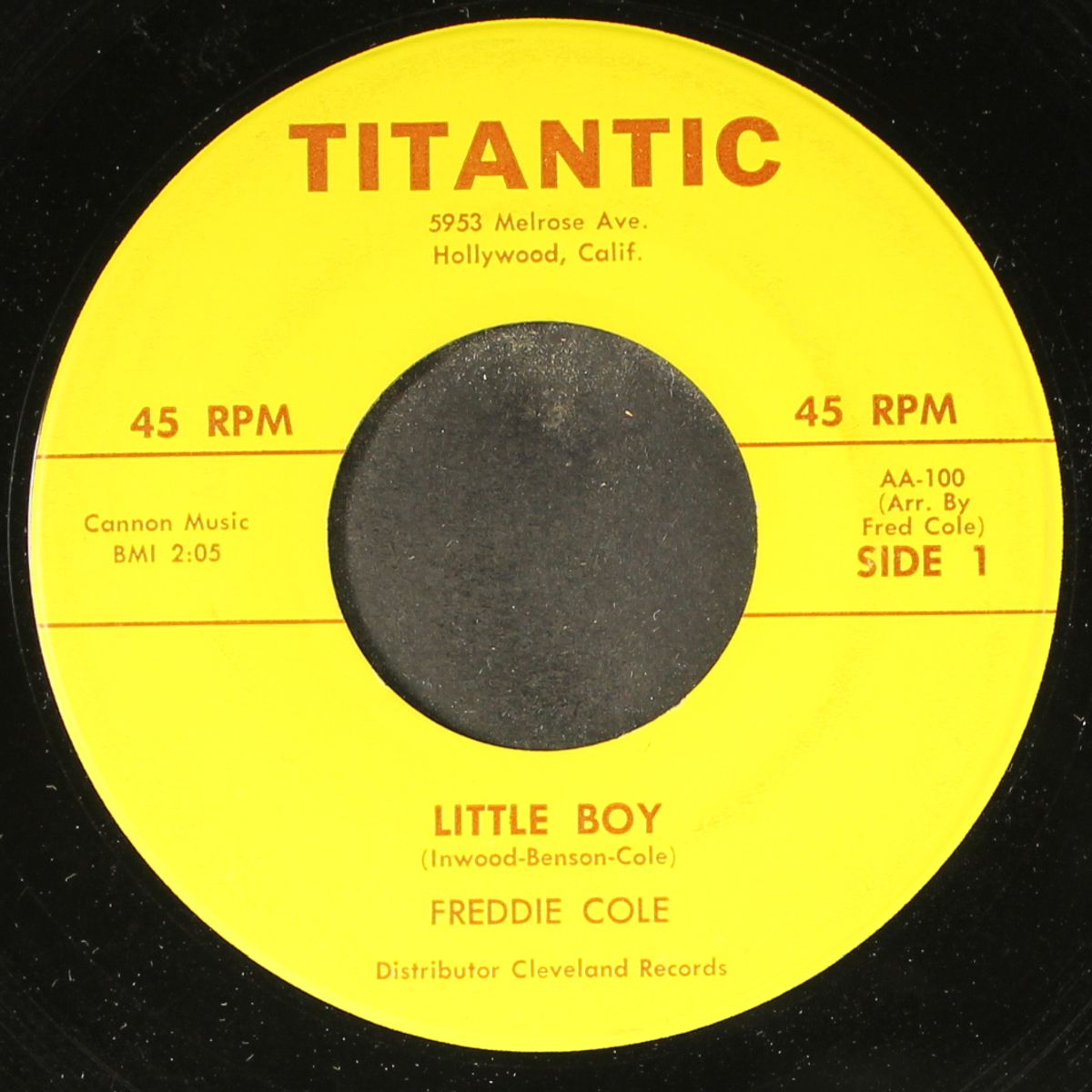 little boy / don't be mad by FREDDIE COLE