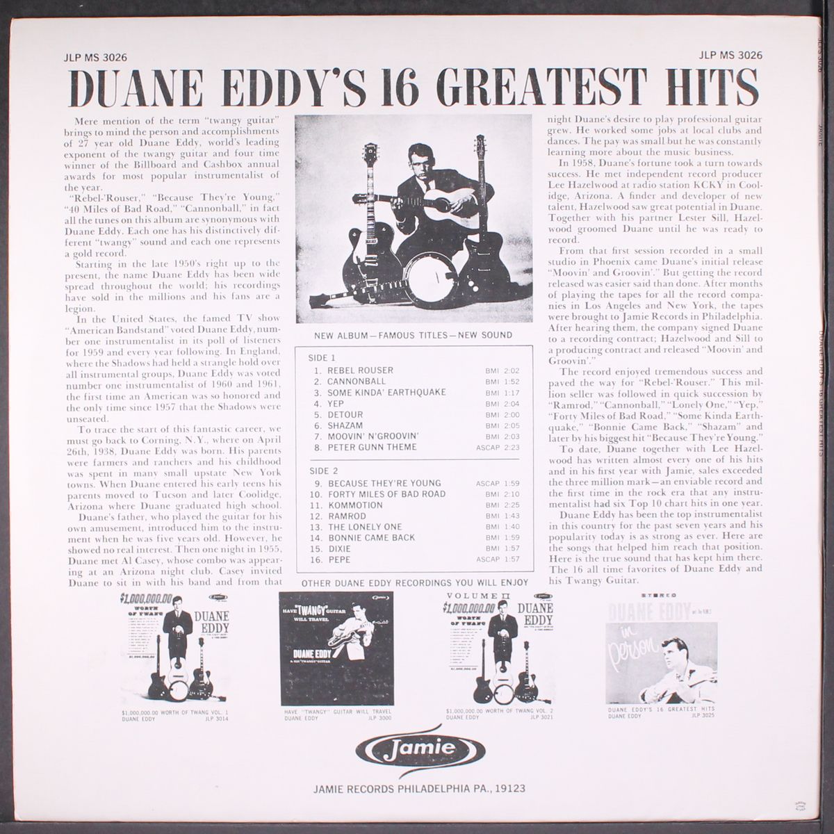 16 greatest hits by DUANE EDDY