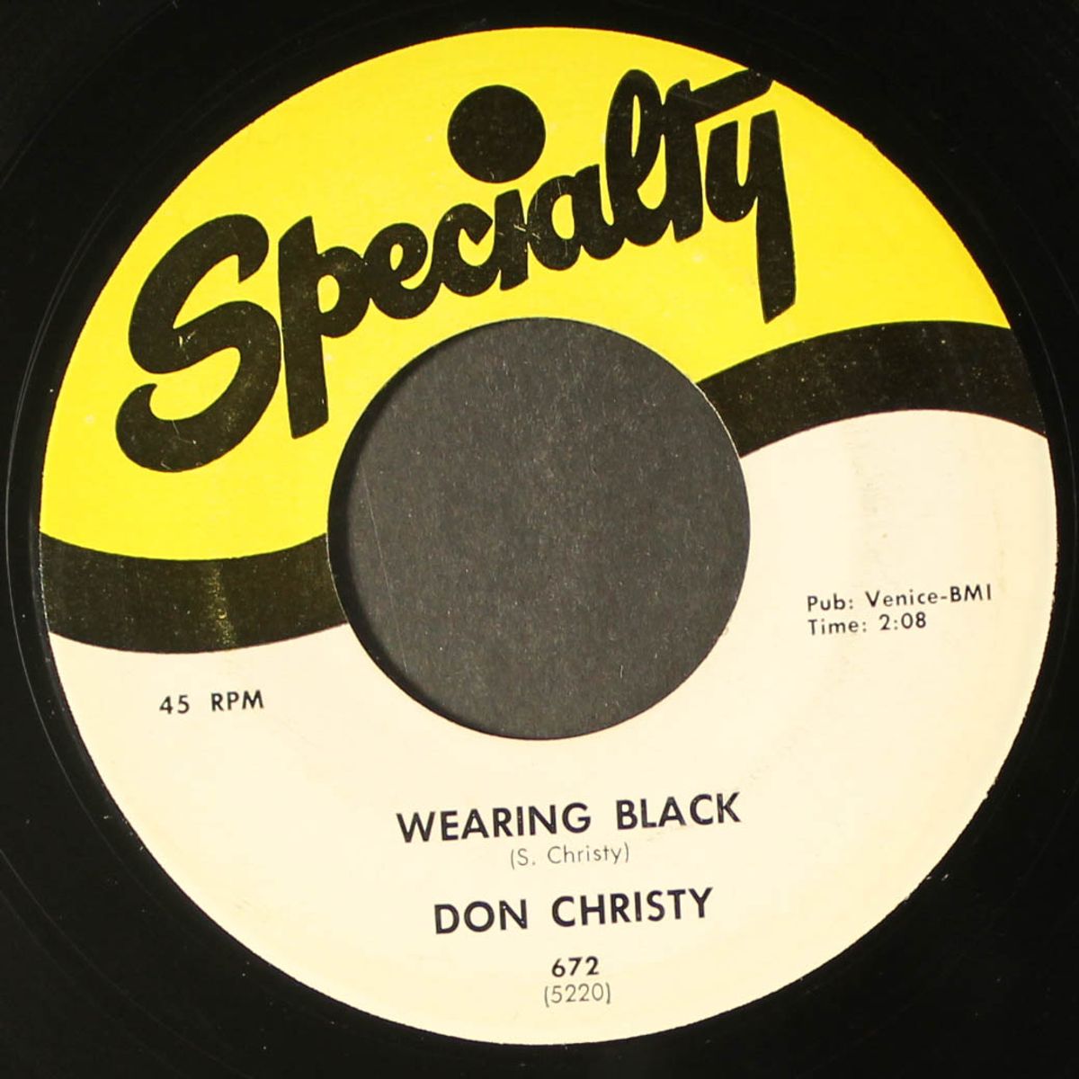 one little answer / wearing black by DON CHRISTY