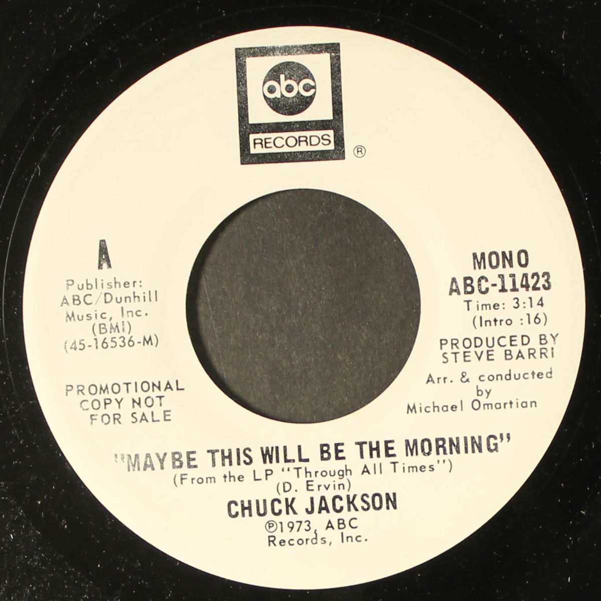 maybe this will be the morning / mono by CHUCK JACKSON