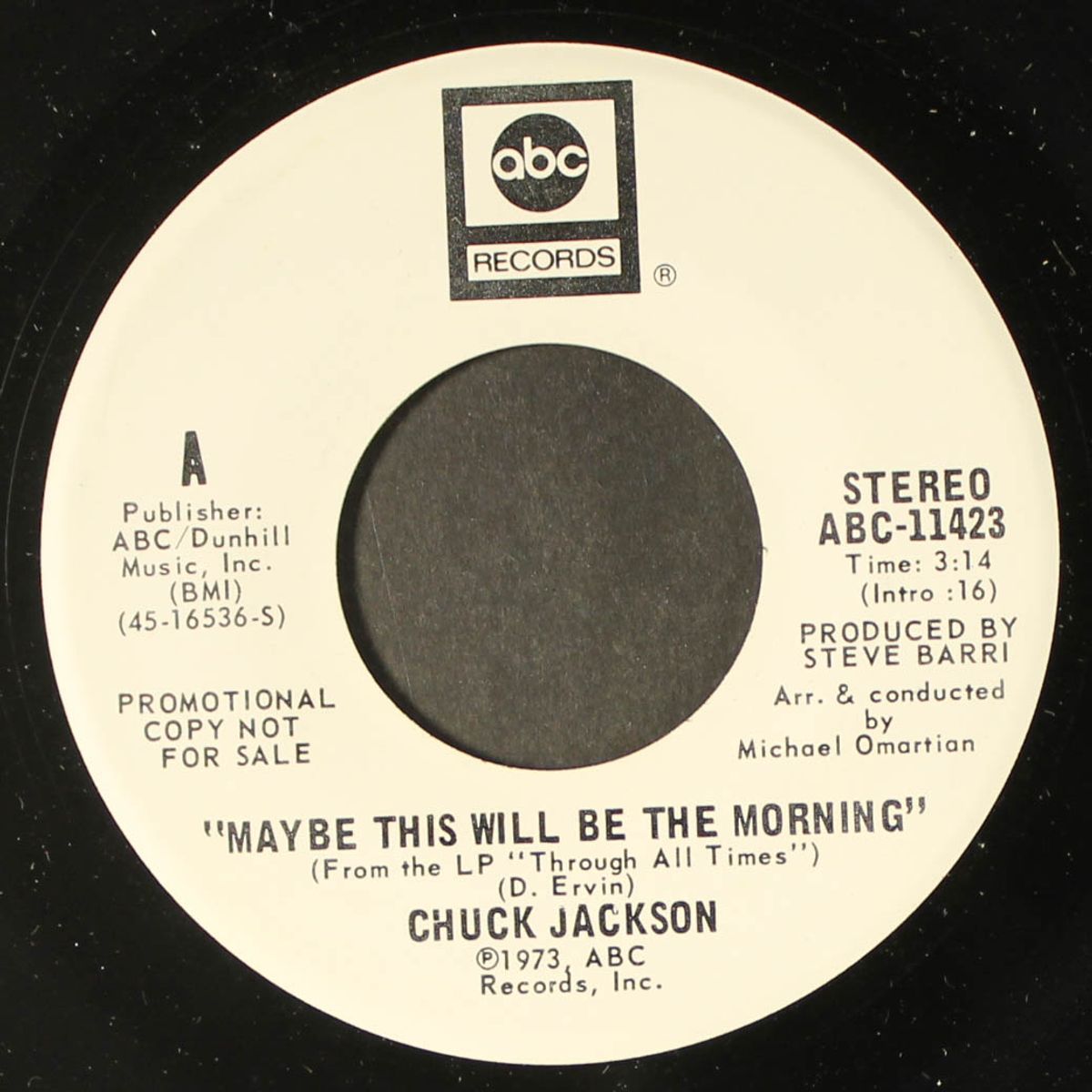 maybe this will be the morning / mono by CHUCK JACKSON