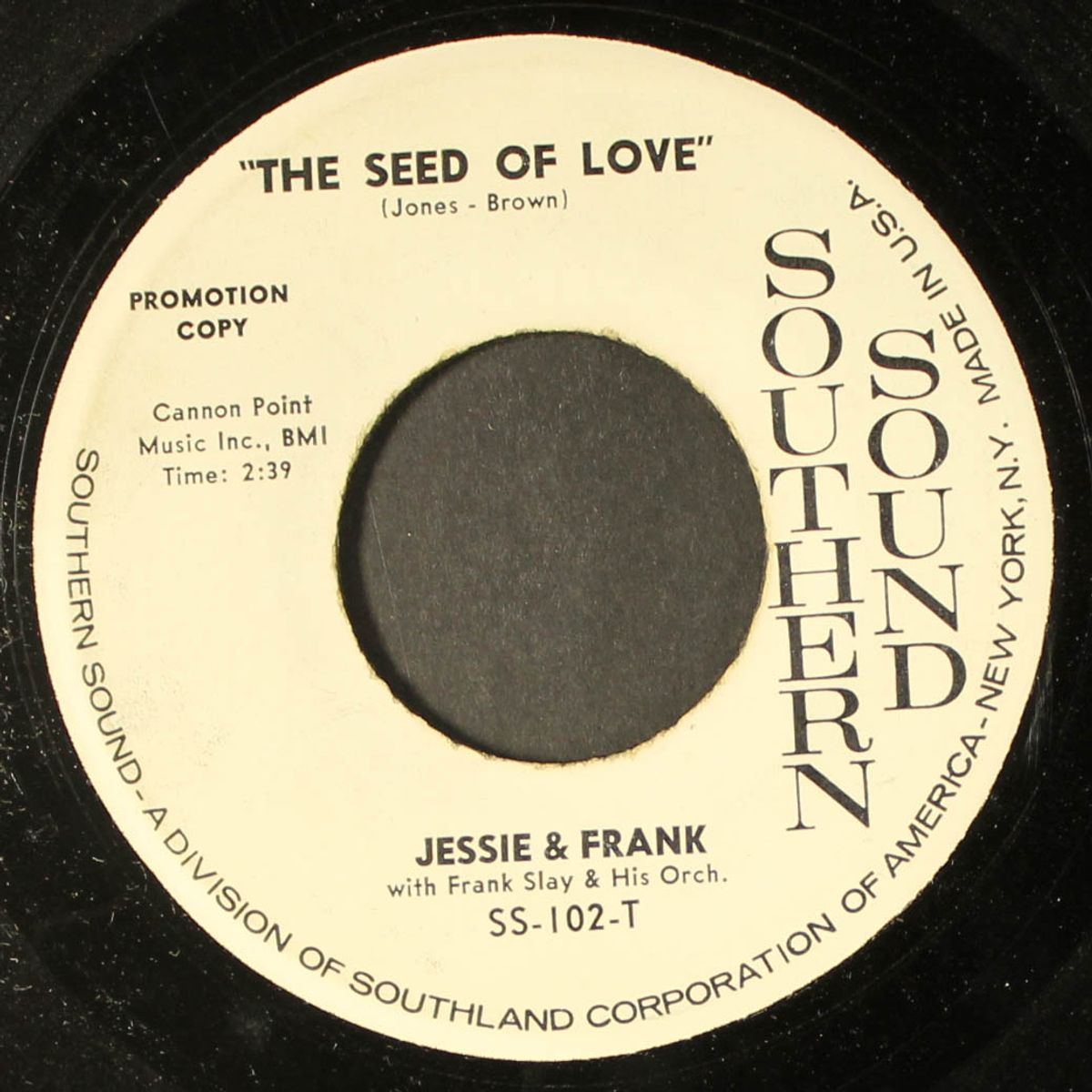 the seed of love / why baby why by JESSIE & FRANK