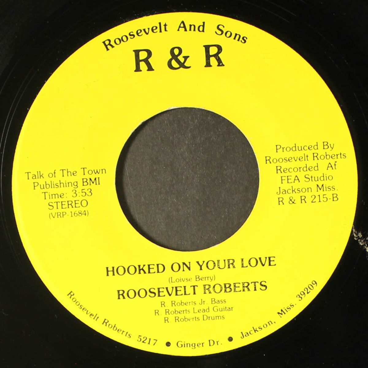 hooked on your love / i bet you win by ROOSEVELT ROBERTS