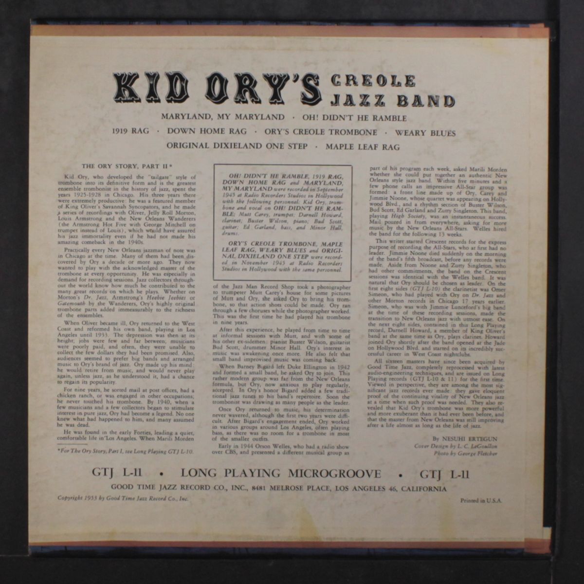 1944/5 by KID ORY