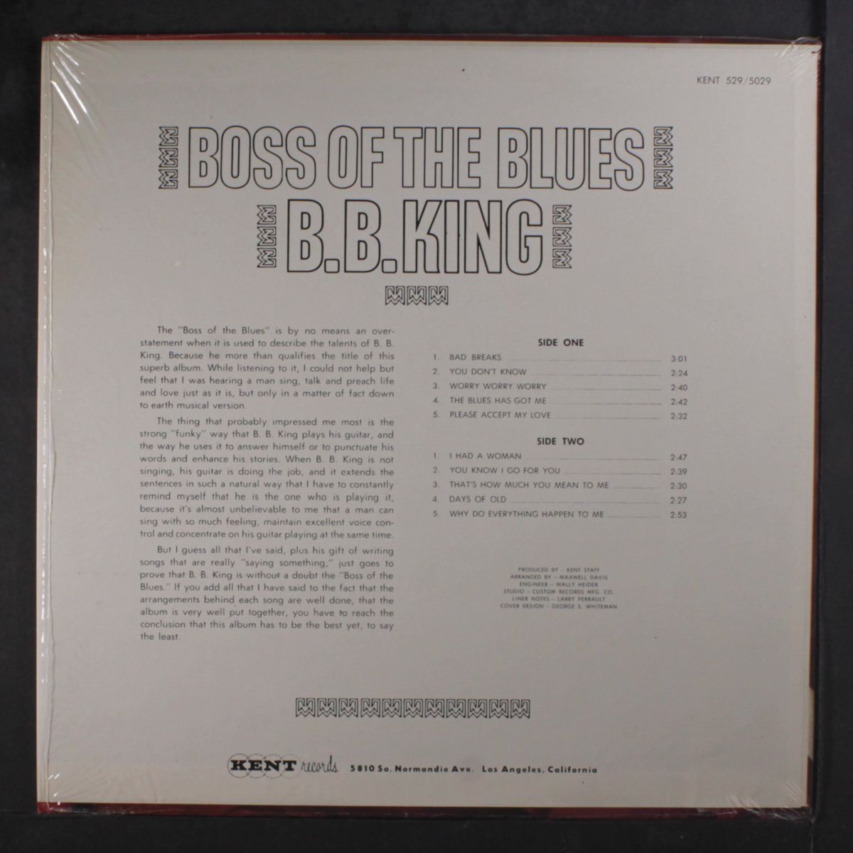 boss of the blues by B.B. KING