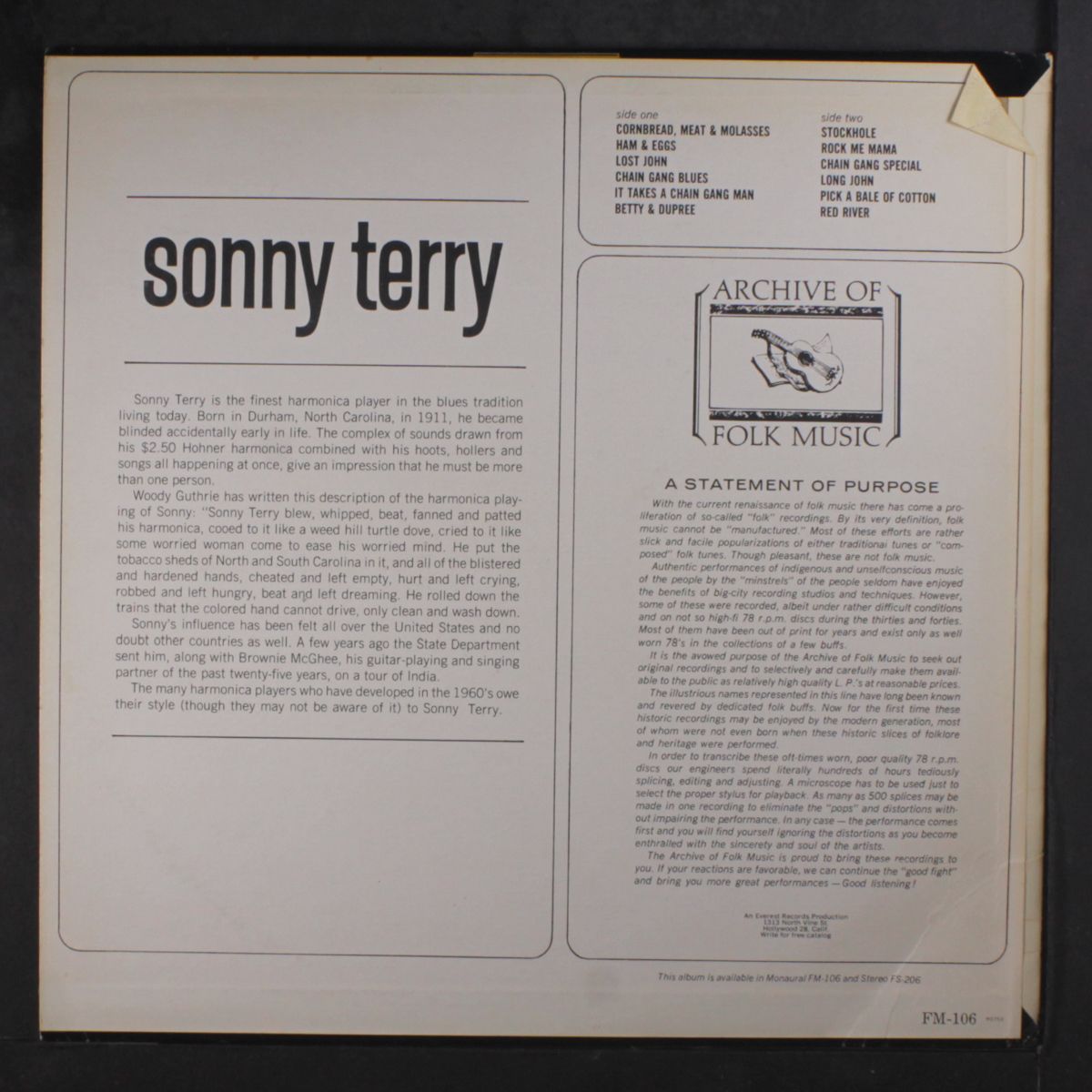 sonny terry by SONNY TERRY