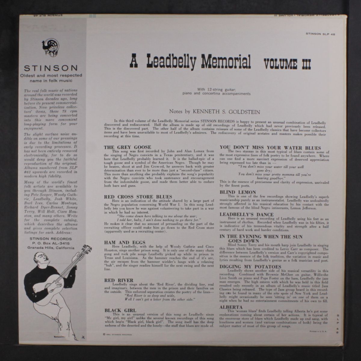 memorial, vol. 3 by LEADBELLY