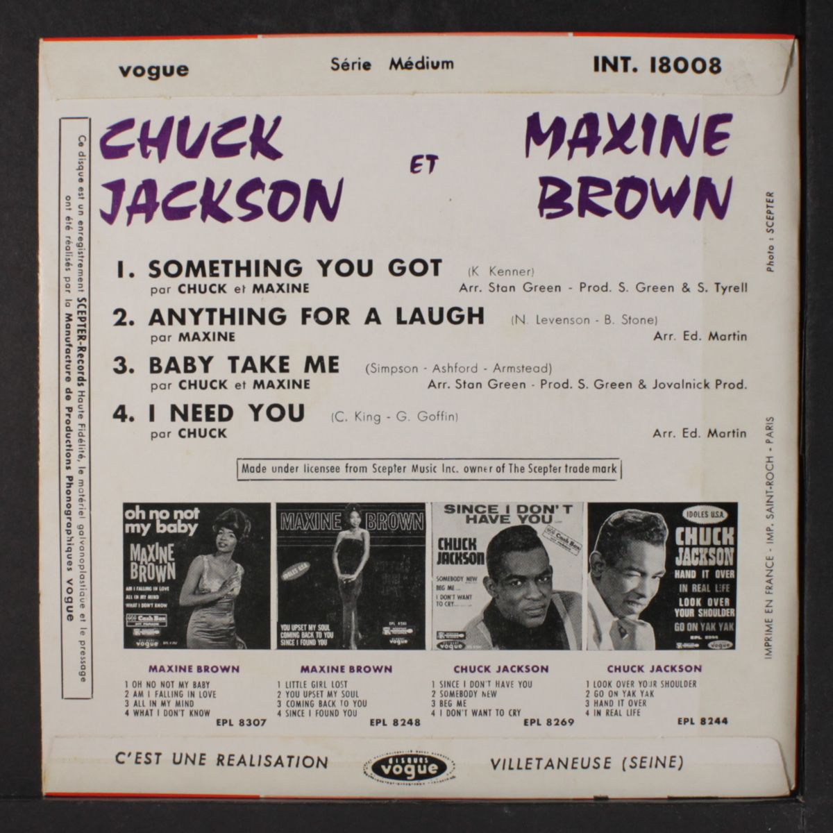 something you got by CHUCK JACKSON / MAXINE BROWN