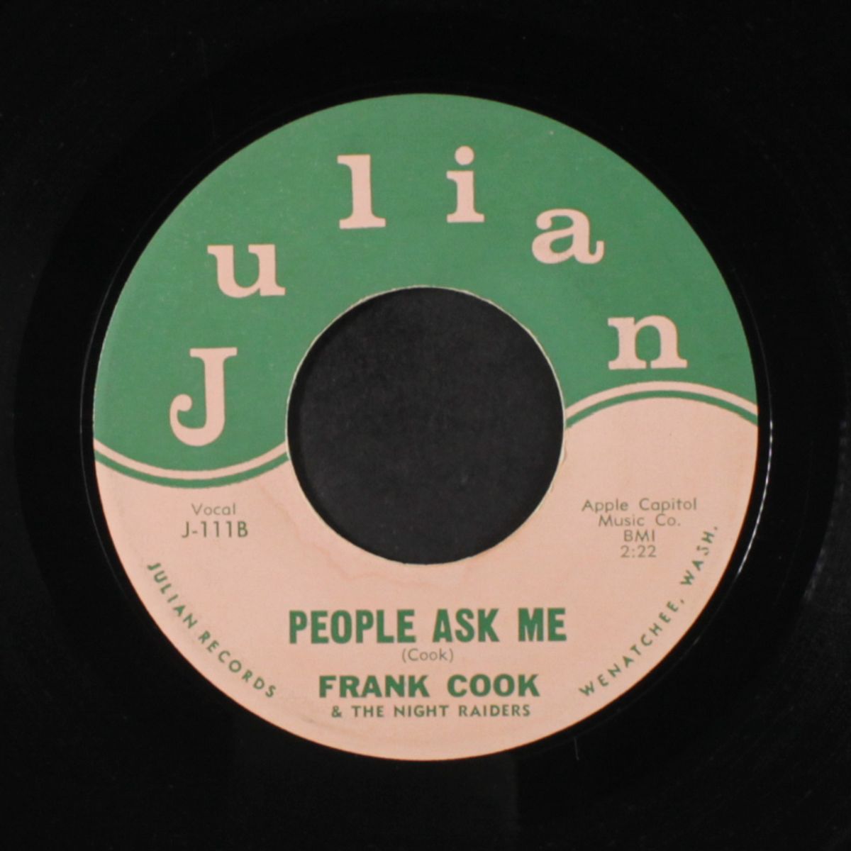 just wishing / people ask me by FRANK COOK & NIGHT RAIDERS