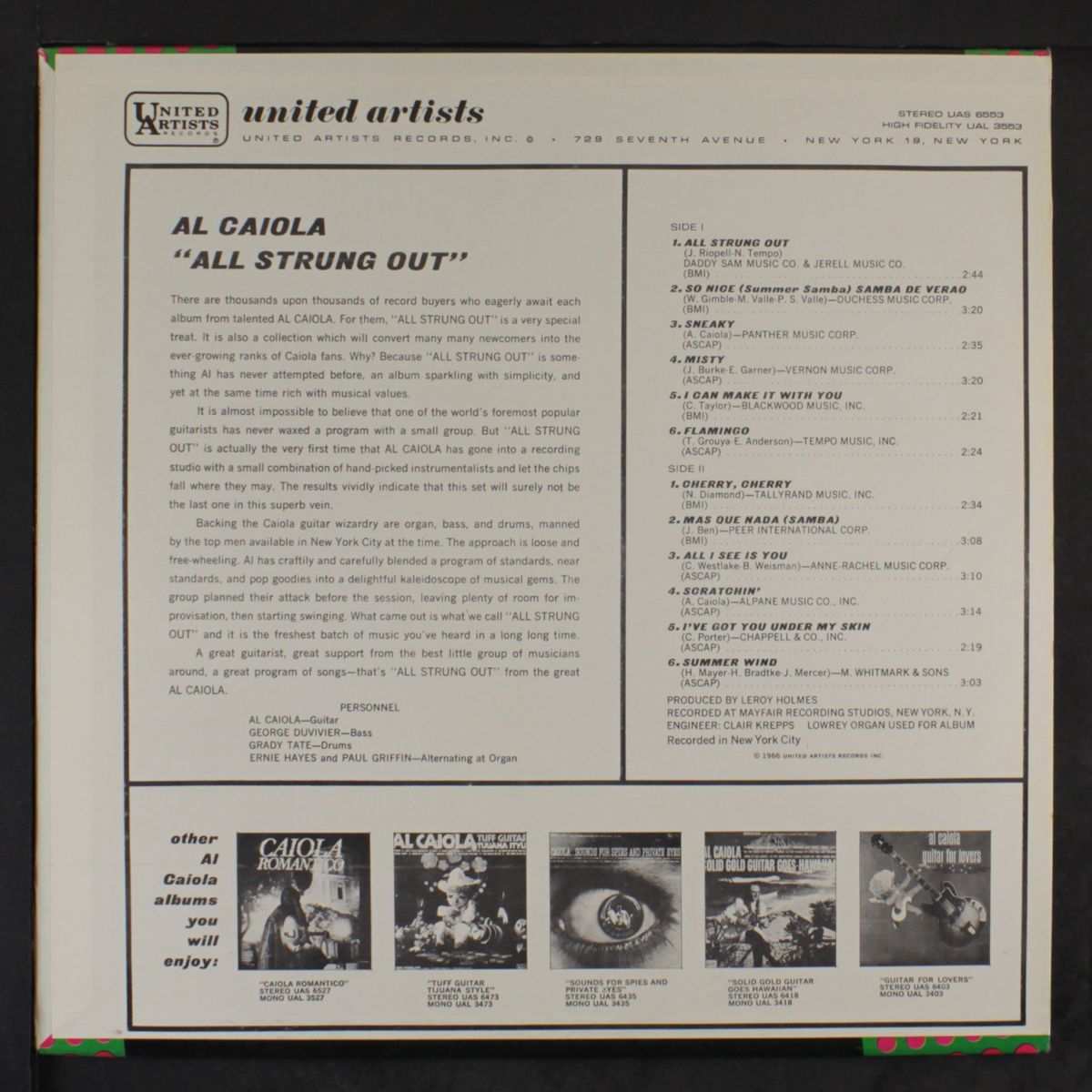 all strung out by AL CAIOLA