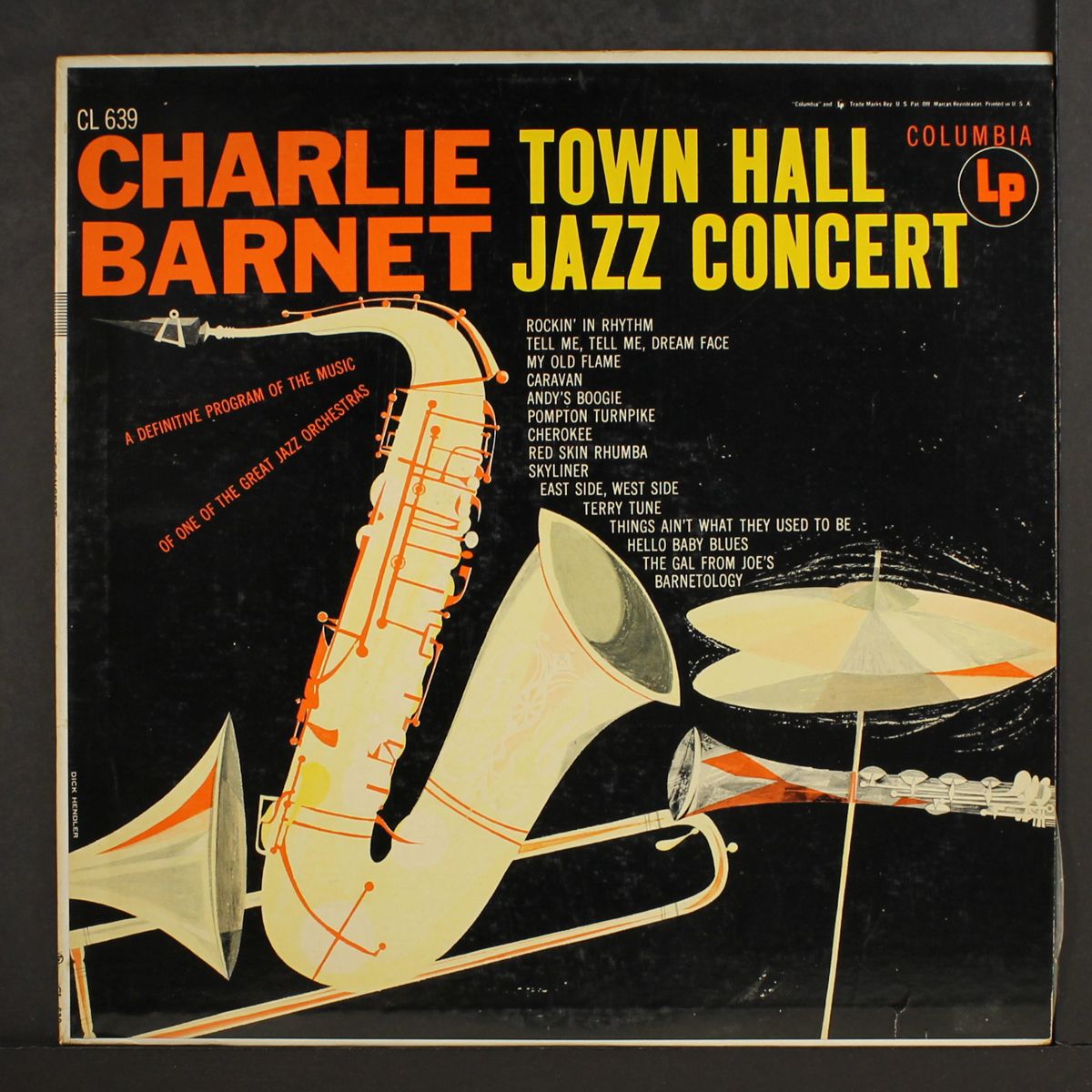 town hall jazz concert by CHARLIE BARNET