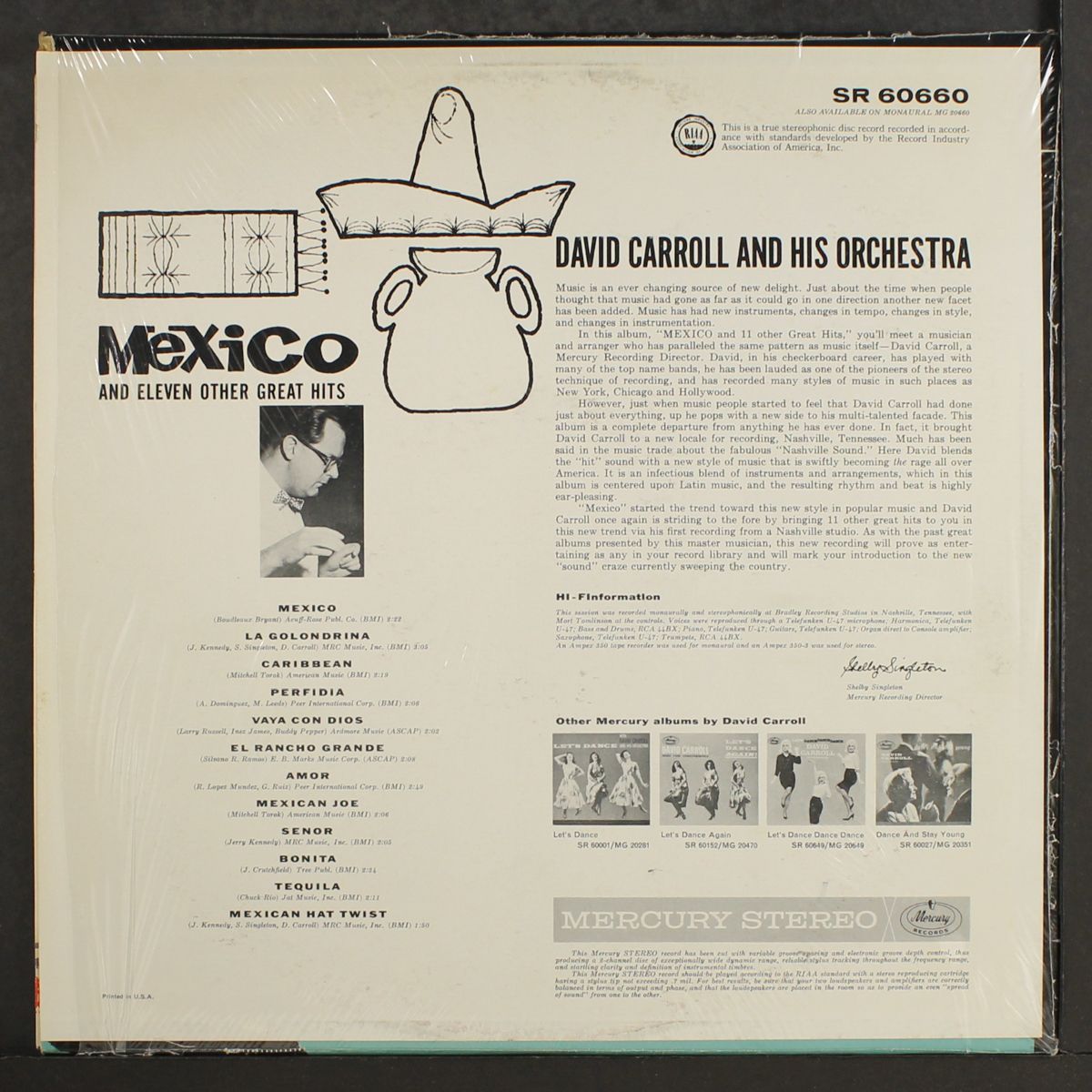 mexico and 11 other great hits by DAVID CARROLL