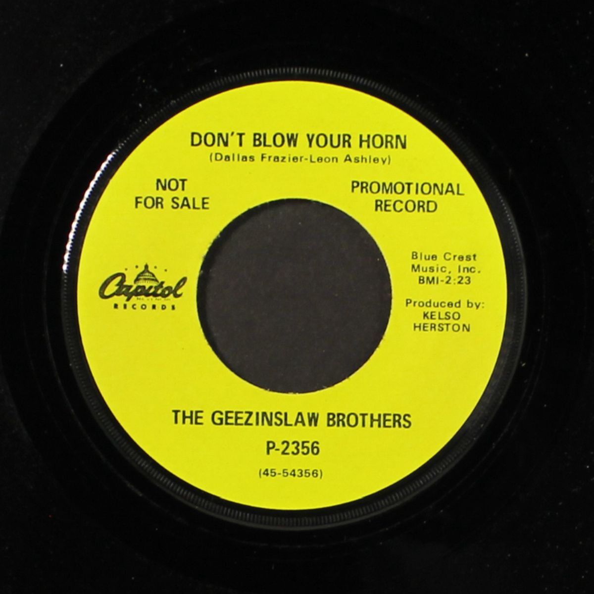 my bluebird flew away / don't blow your horn by GEEZINSLAW BROTHERS
