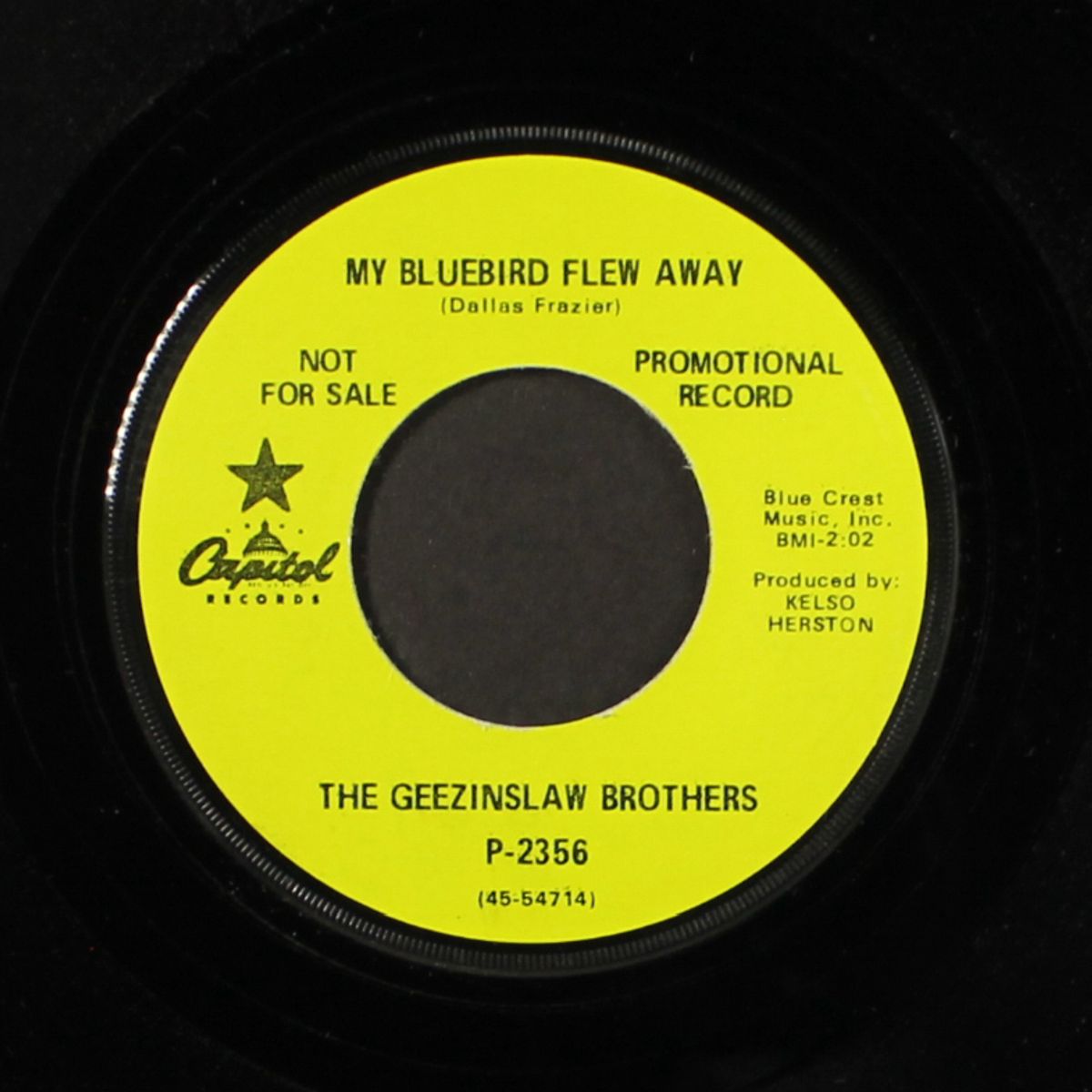 my bluebird flew away / don't blow your horn by GEEZINSLAW BROTHERS