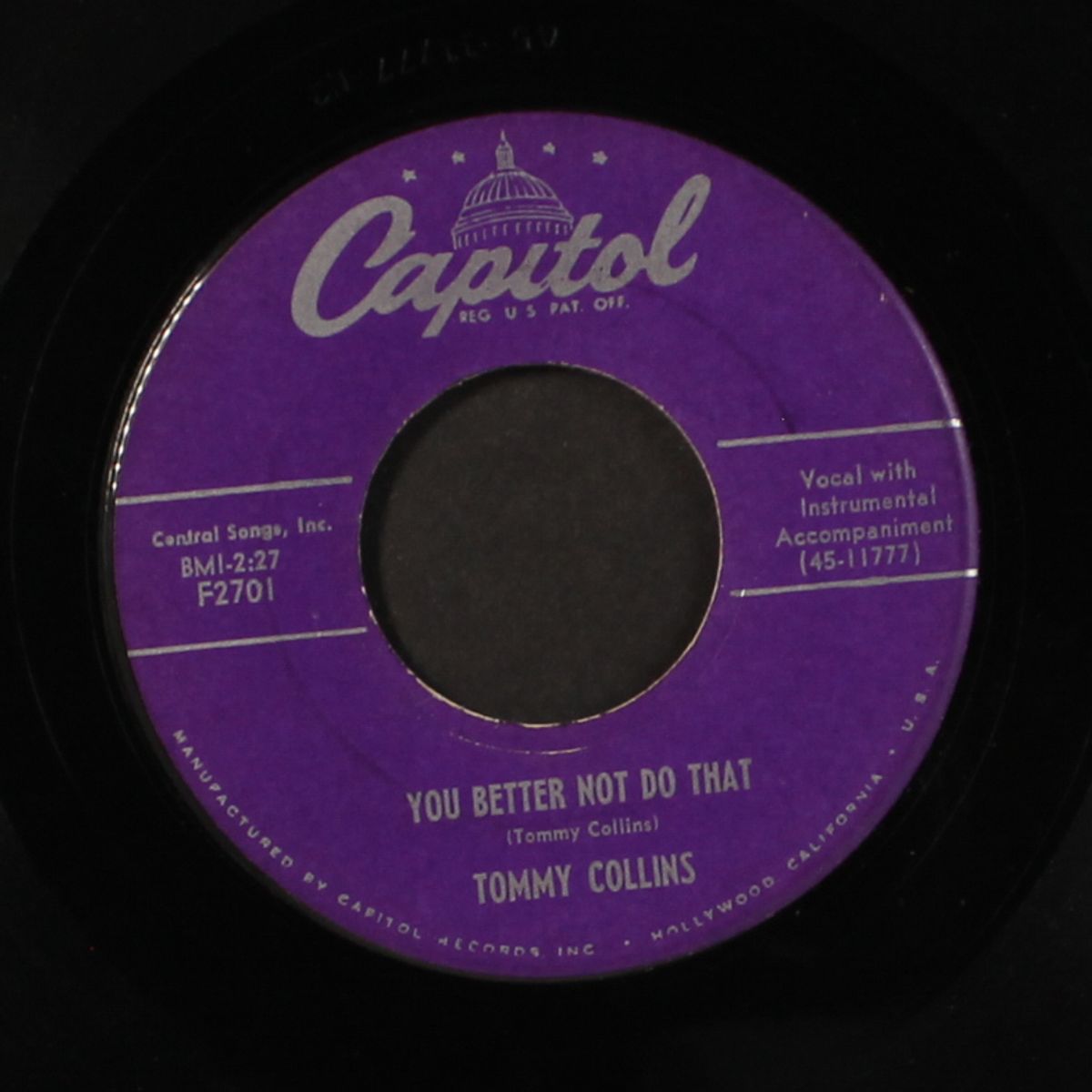 you better not do that by TOMMY COLLINS