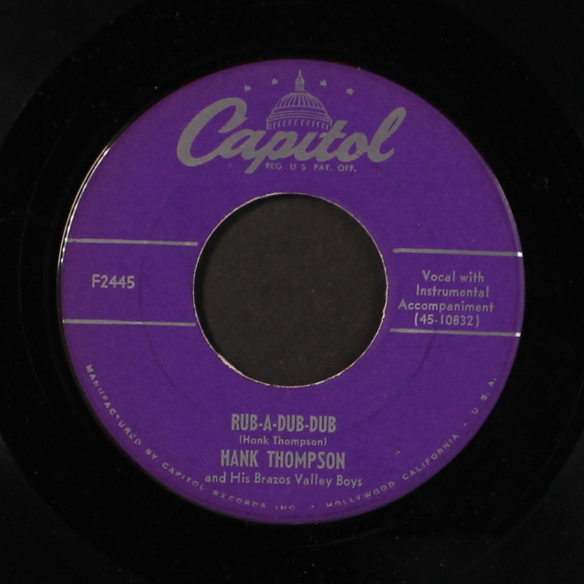 rub-a-dub-dub by HANK THOMPSON