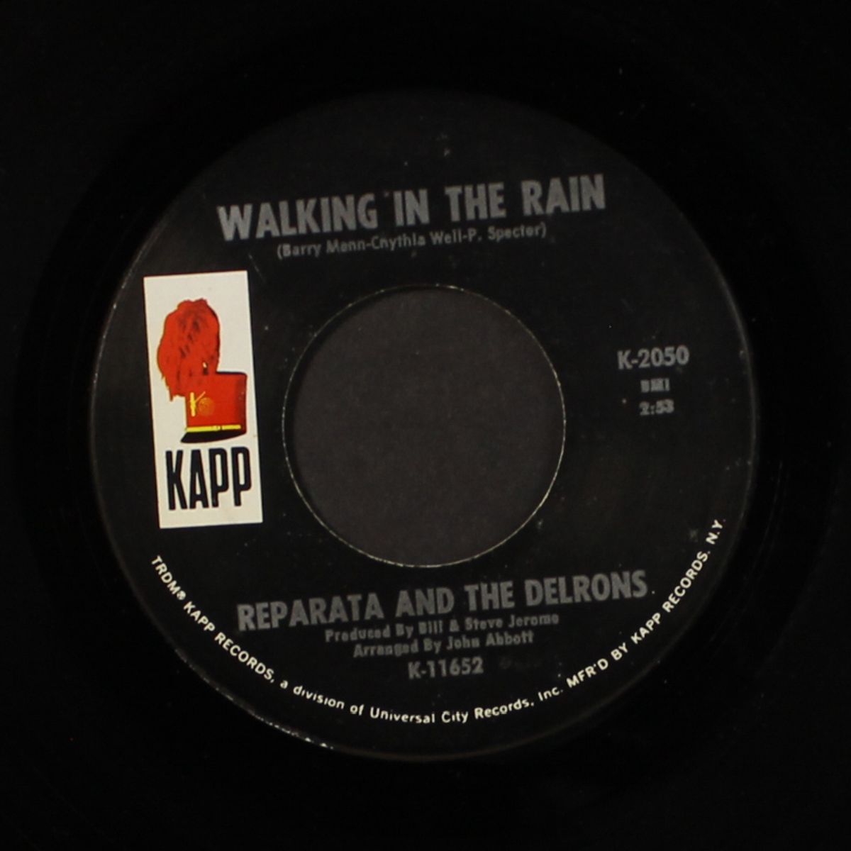 walking in the rain / i've got an awful lot of losing you to do by REPARATA & DELRONS