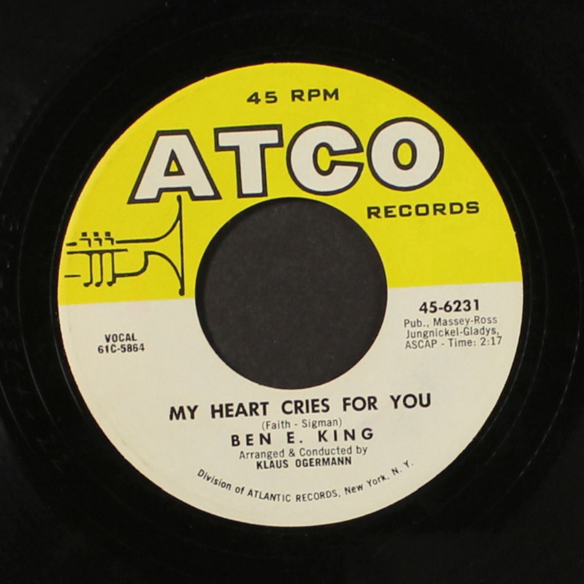 too bad / my heart cries for you by BEN E. KING