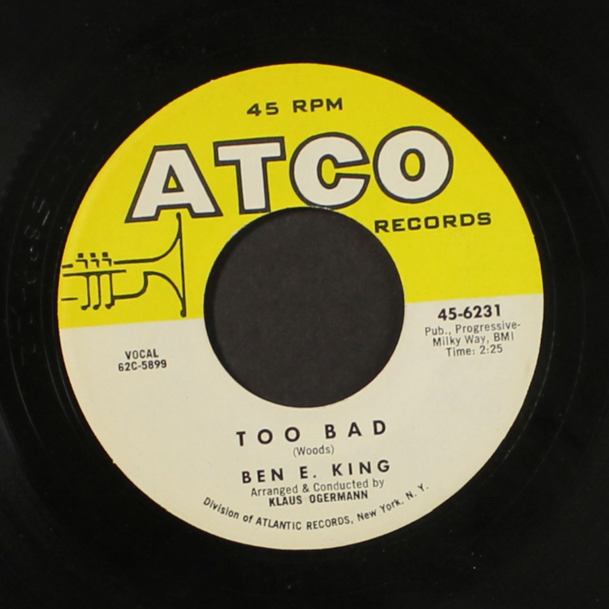too bad / my heart cries for you by BEN E. KING