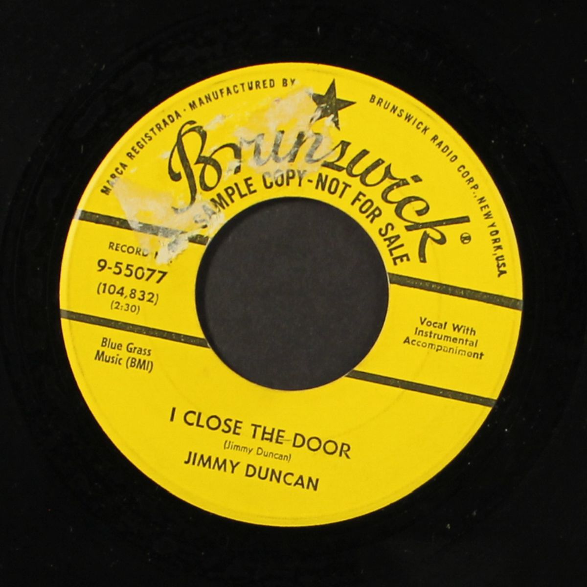 close the door / keep me satisfied by JIMMY DUNCAN