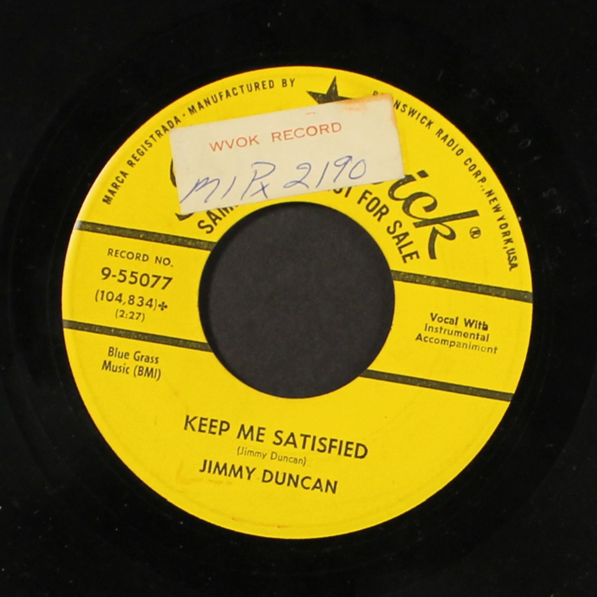 close the door / keep me satisfied by JIMMY DUNCAN