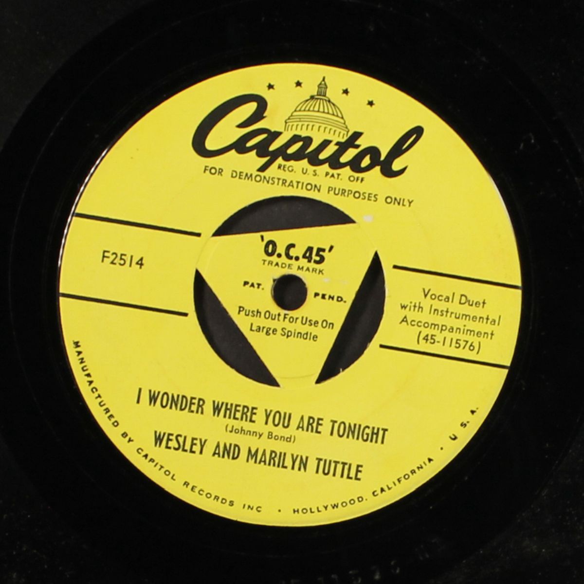 vaya con dios / i wonder where you are tonight by WESLEY & MARILYN TUTTLE