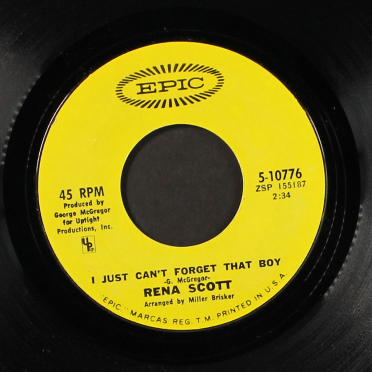 i just can't forget that boy / set me free by RENA SCOTT