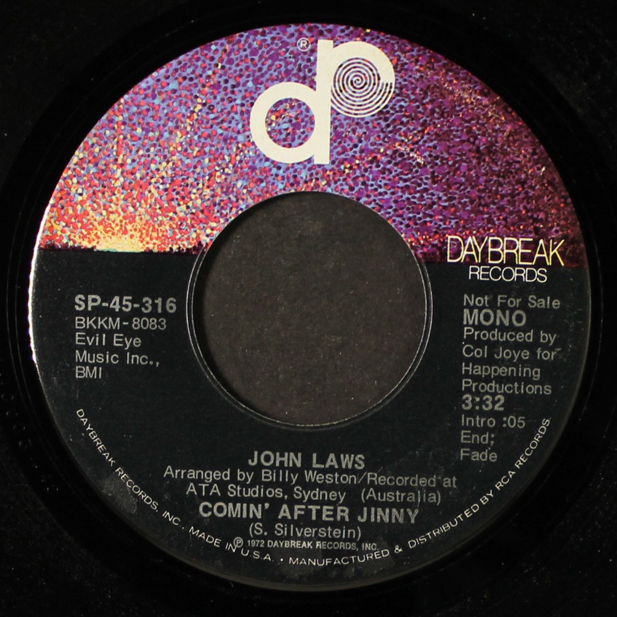 comin' after jinny / mono by JOHN LAWS