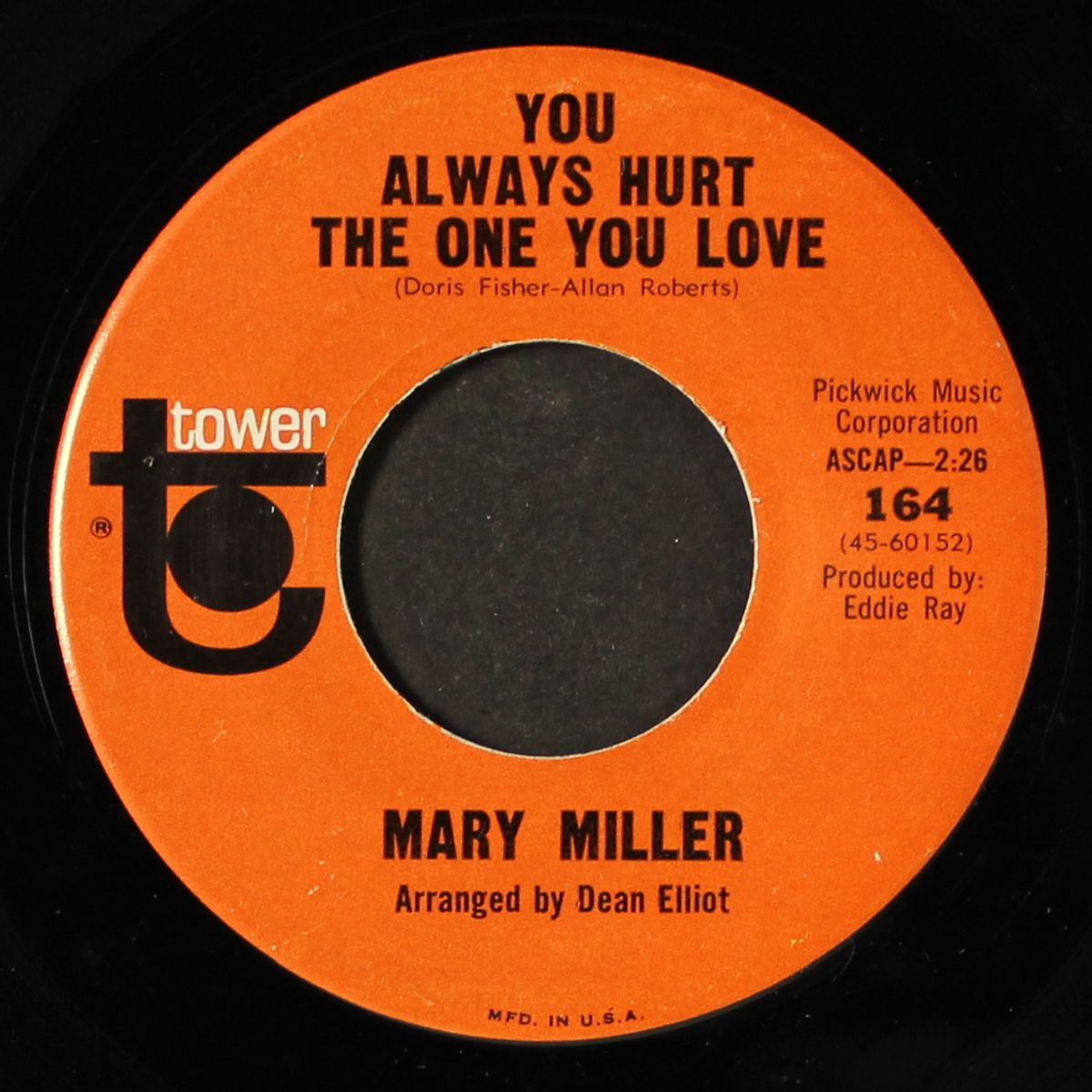 you always hurt the one you love / i wish i knew what dress to wear by MARY MILLER