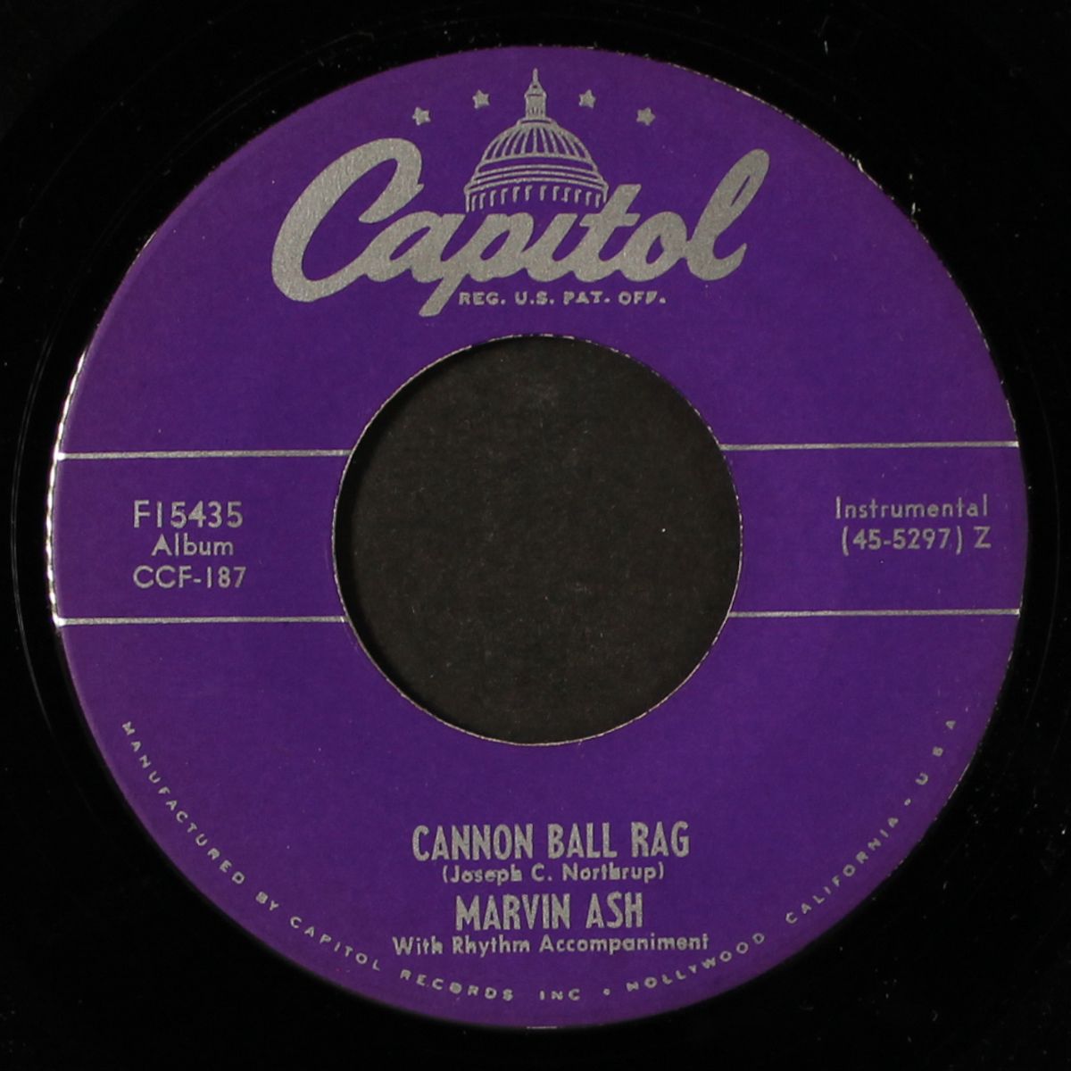 maple leaf rag / cannon ball rag by MARVIN ASH