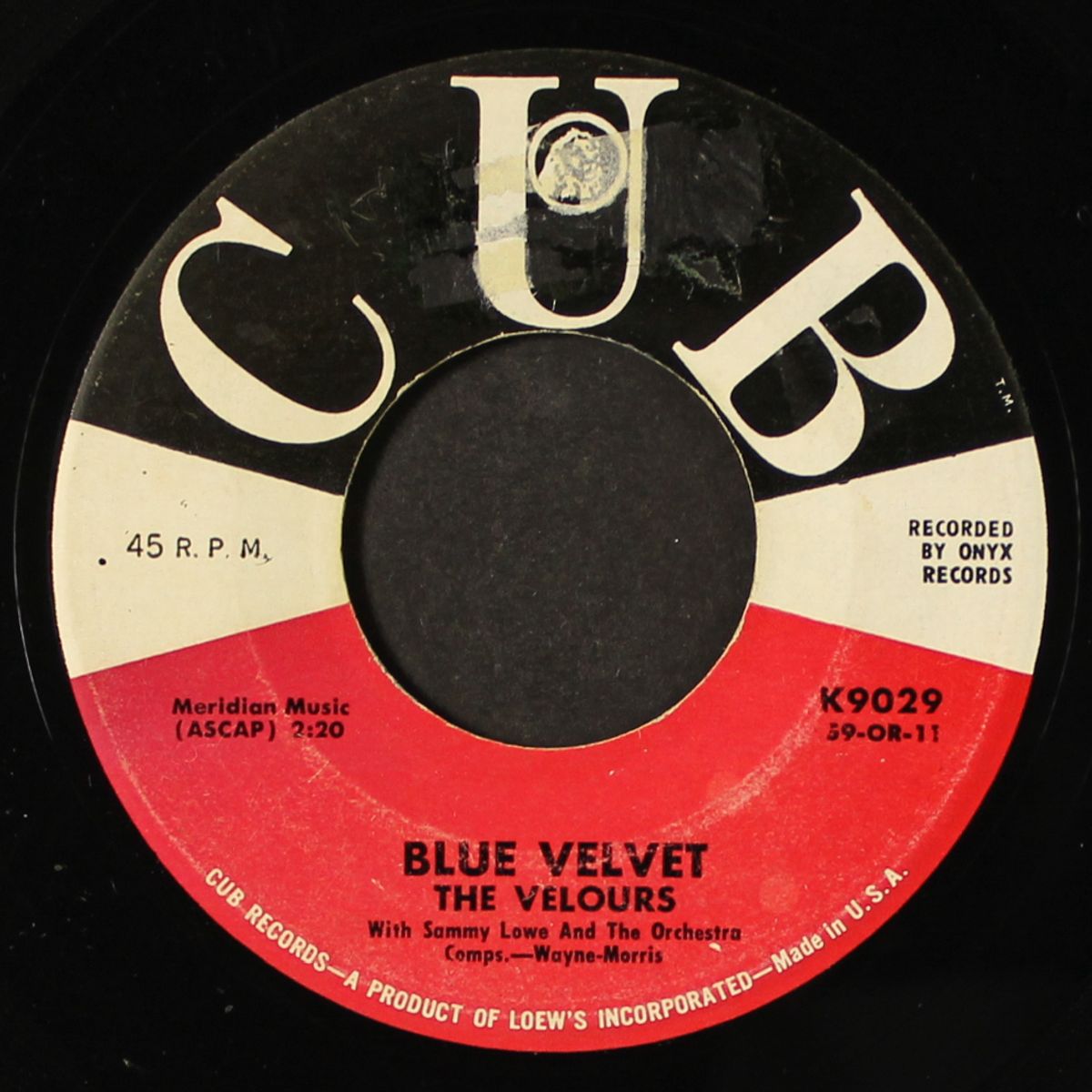 blue velvet / tired of your rock and rollin' by VELOURS