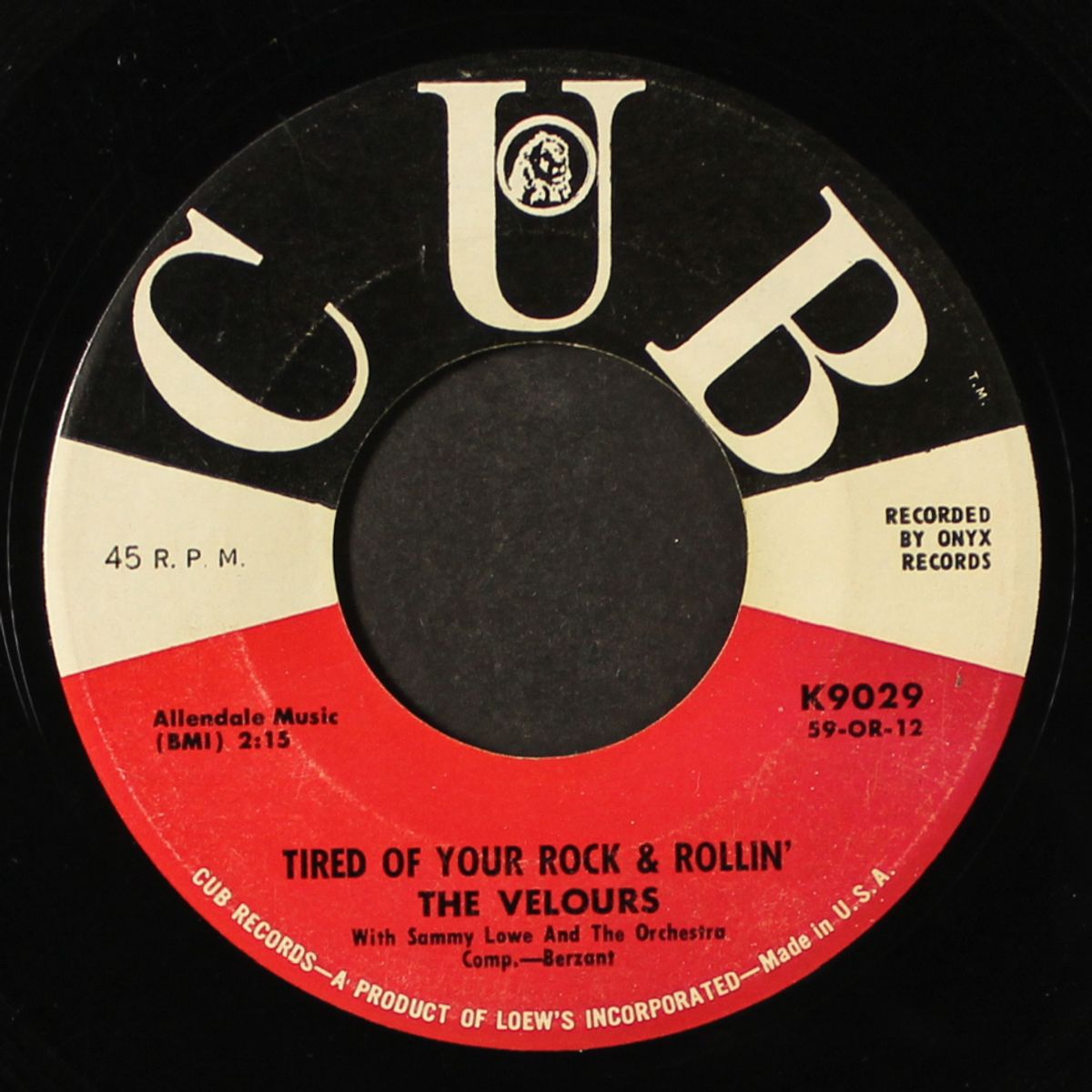 blue velvet / tired of your rock and rollin' by VELOURS