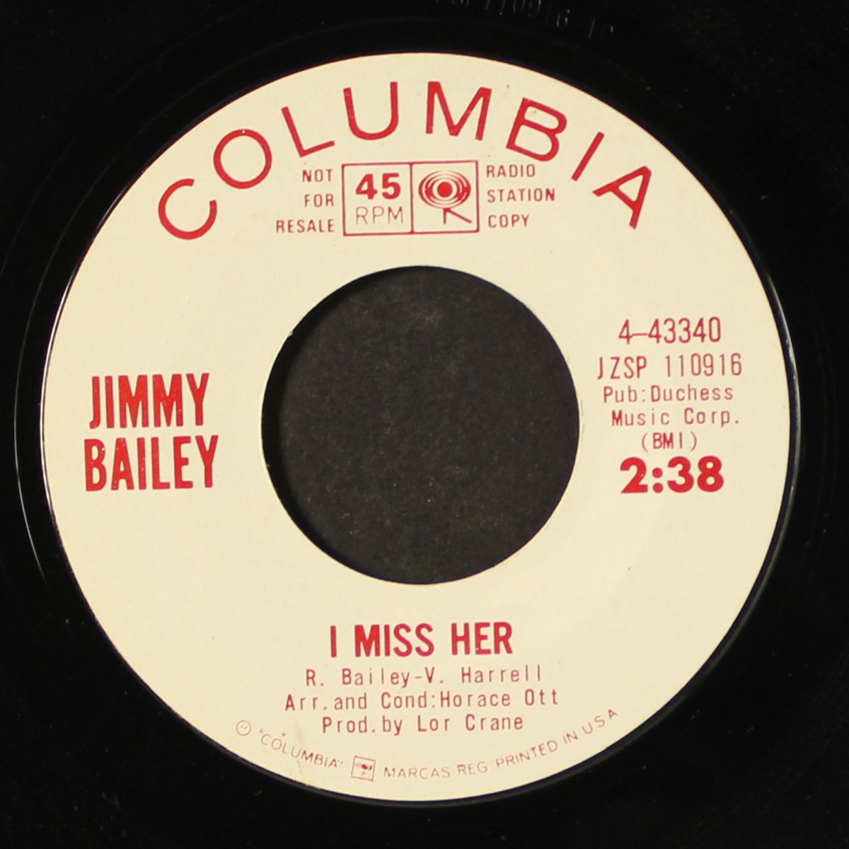 i miss her / happy train by JIMMY BAILEY