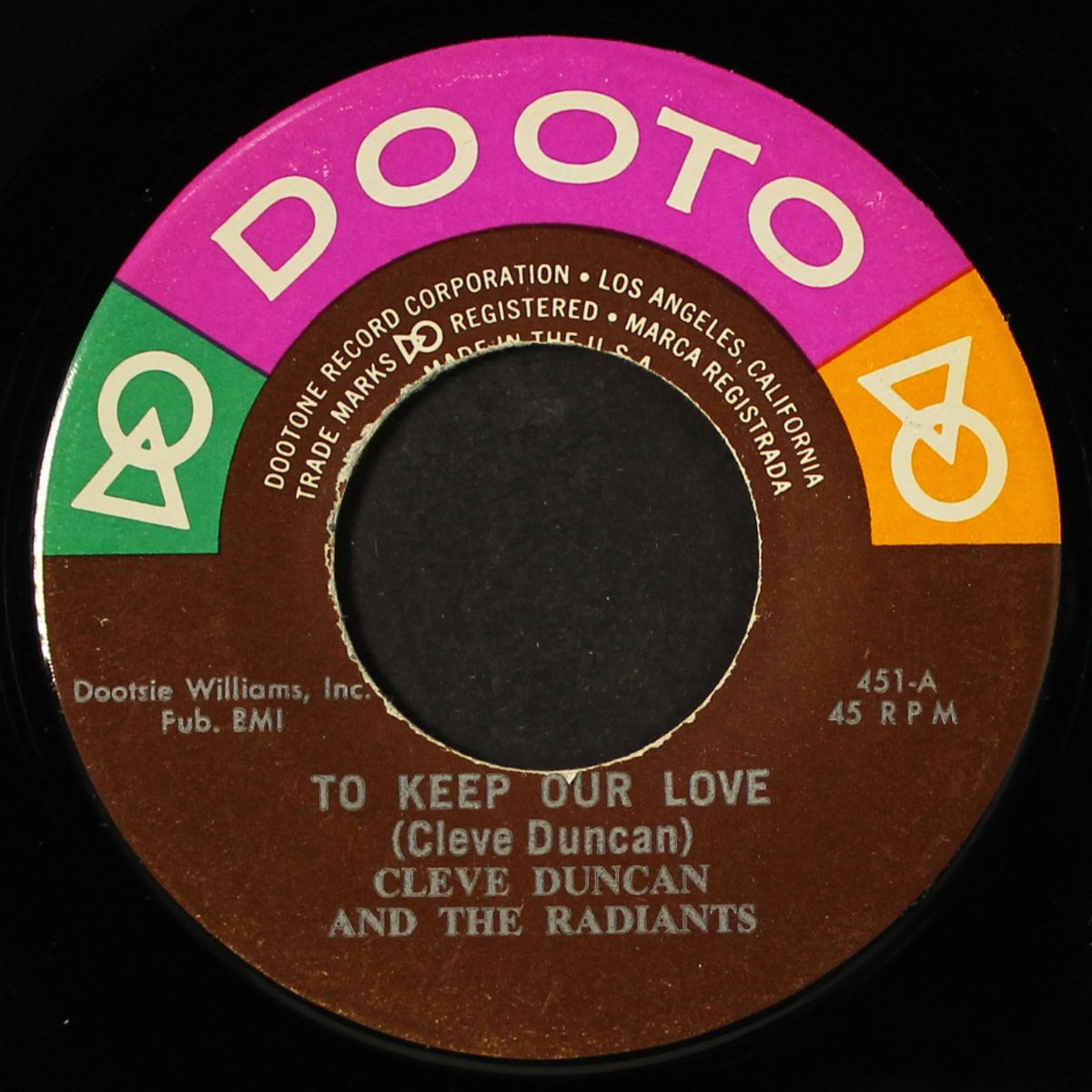 to keep our love / i'm betting my heart by CLEVE DUNCAN & RADIANTS