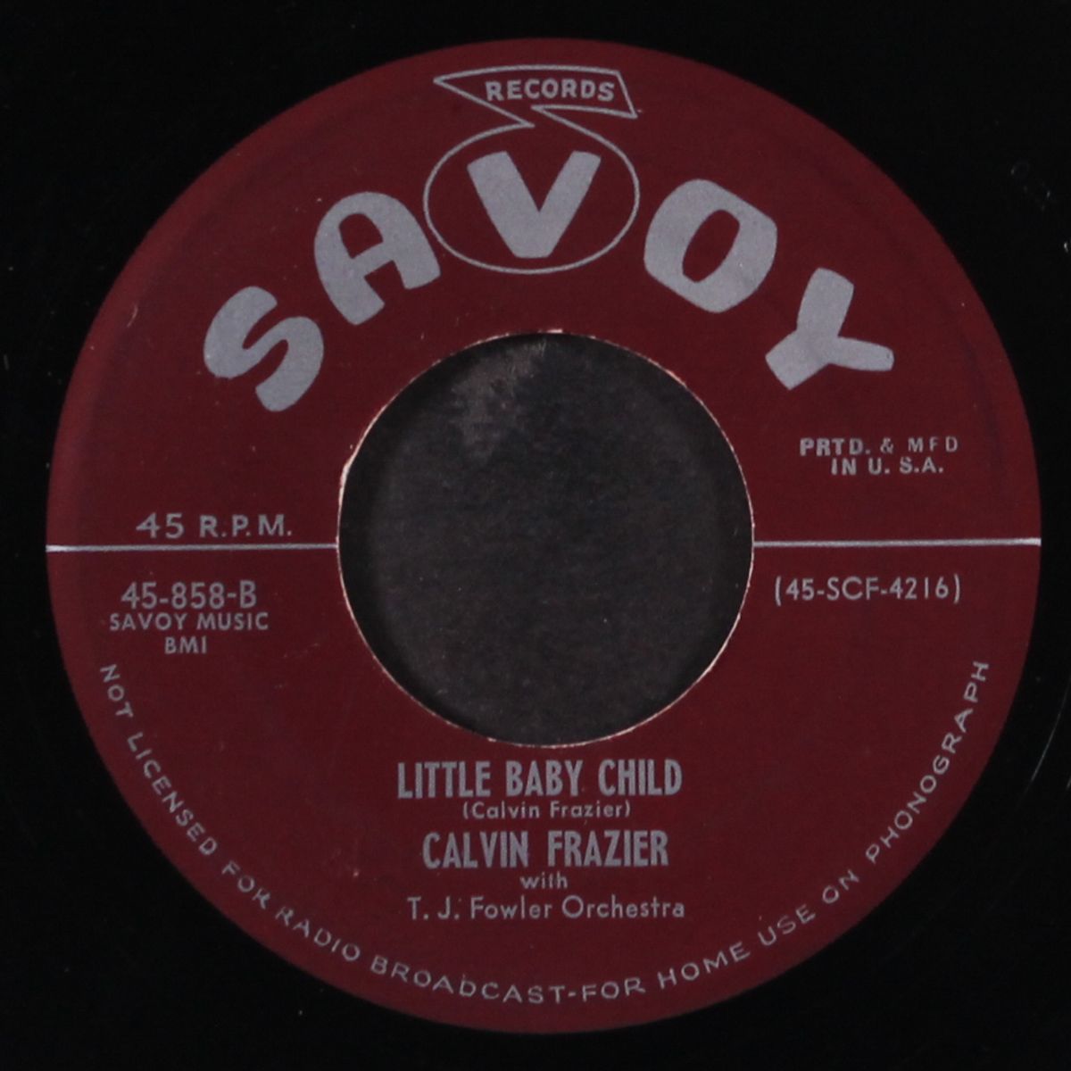 got nobody to tell my troubles to / little baby child by CALVIN FRAZIER