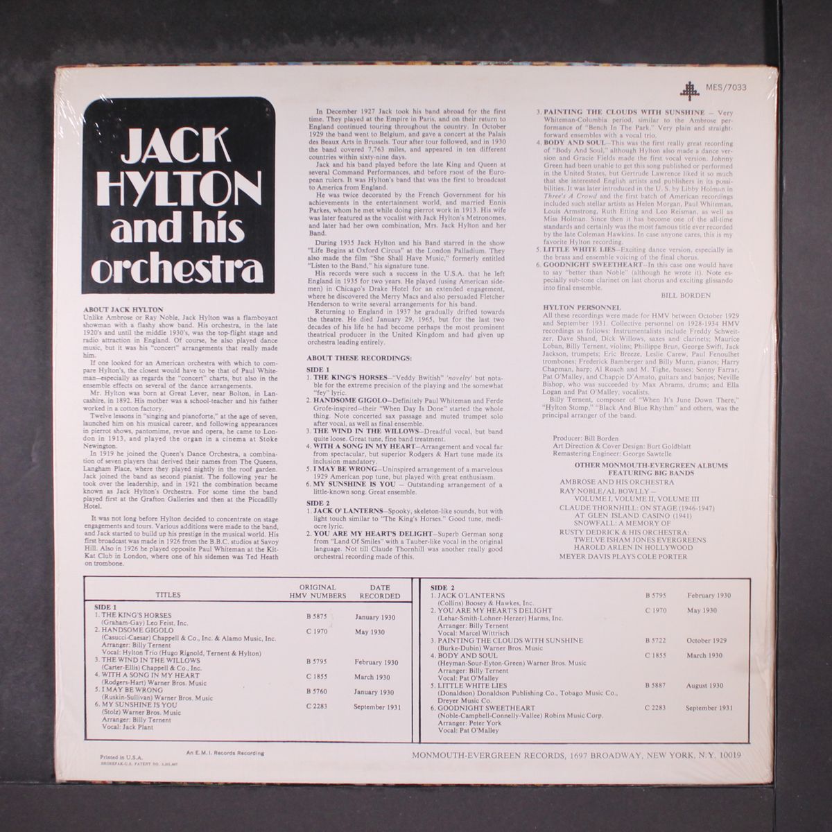and his orchestra by JACK HYLTON