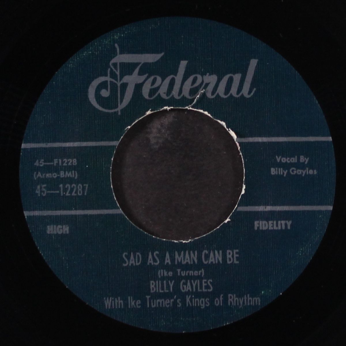 just one more time / sad as a man can be by BILLY GAYLES