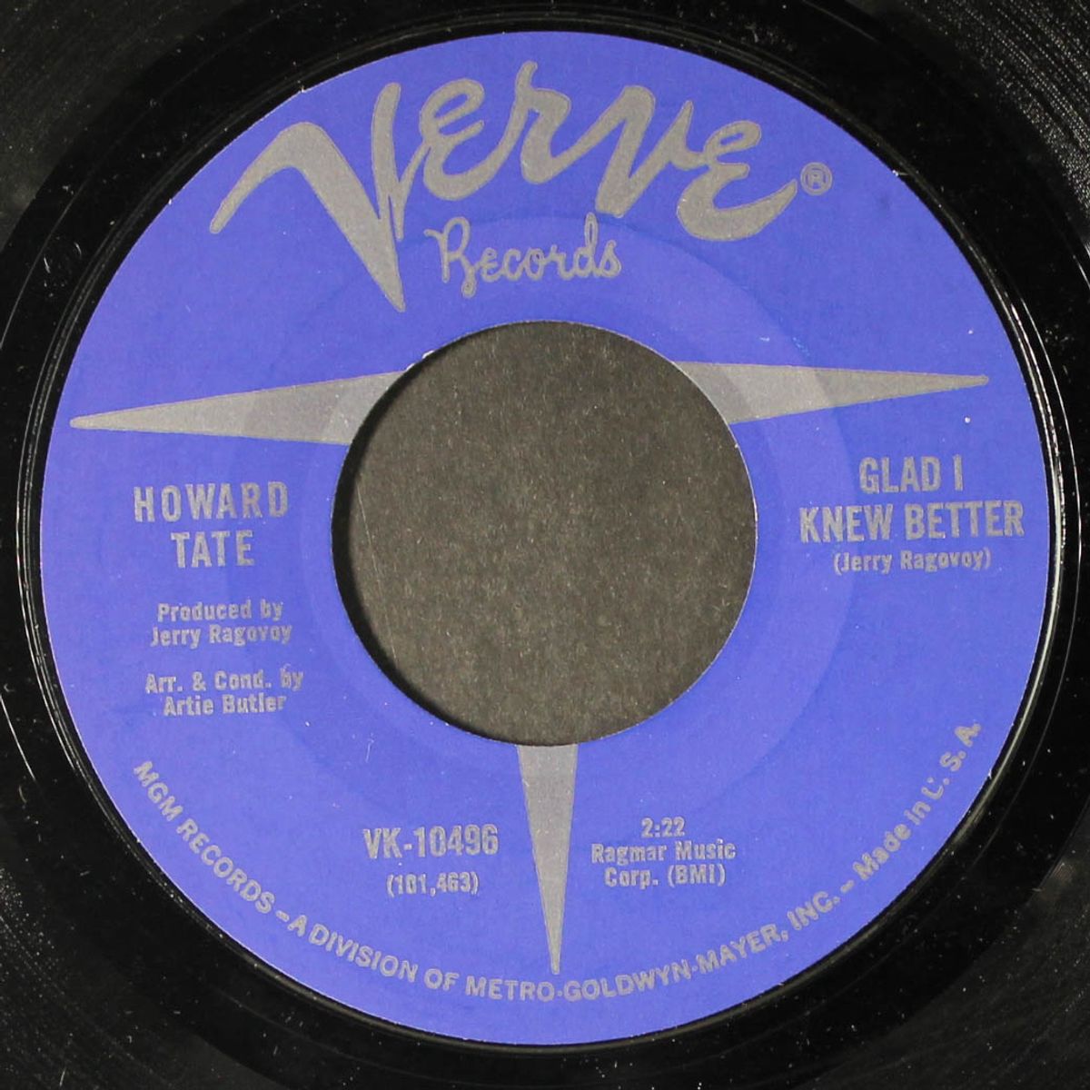 glad i knew better / get it while you can by HOWARD TATE