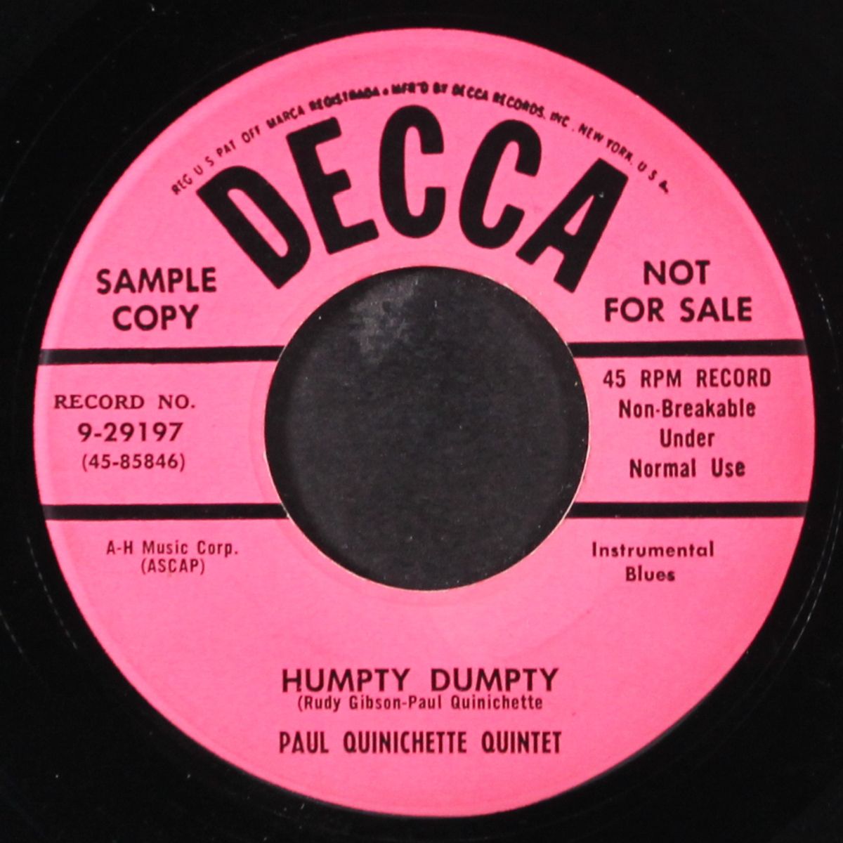 i can't give you anything but love / humpty dumpty by PAUL QUINICHETTE