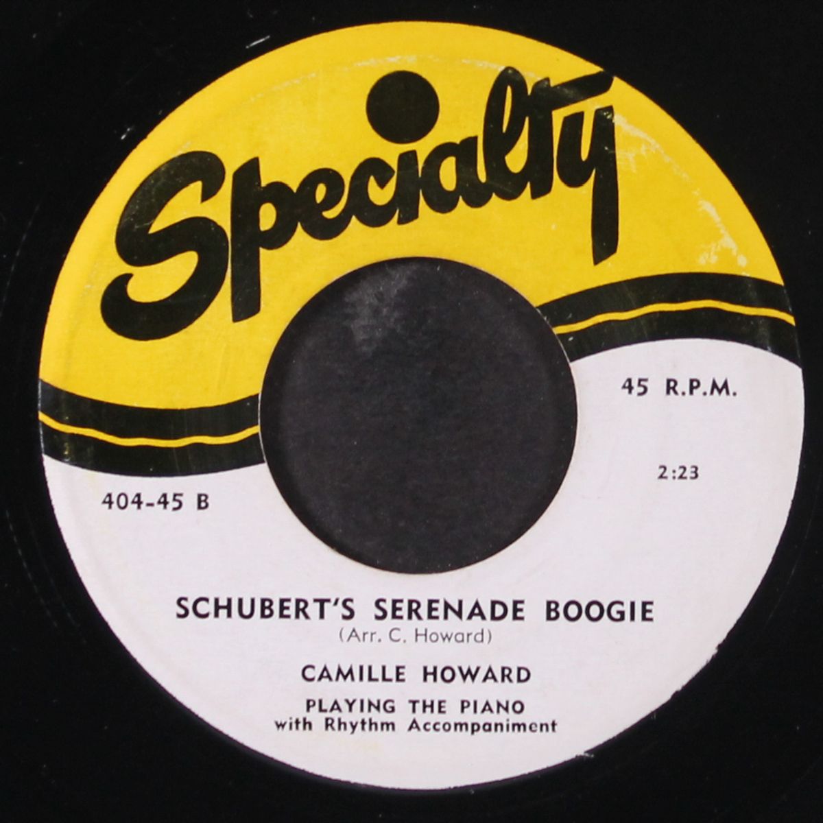 bangin' the boogie / schubert's serenade boogie by CAMILLE HOWARD