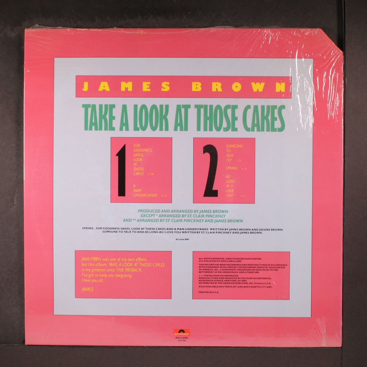 take a look at those cakes by JAMES BROWN