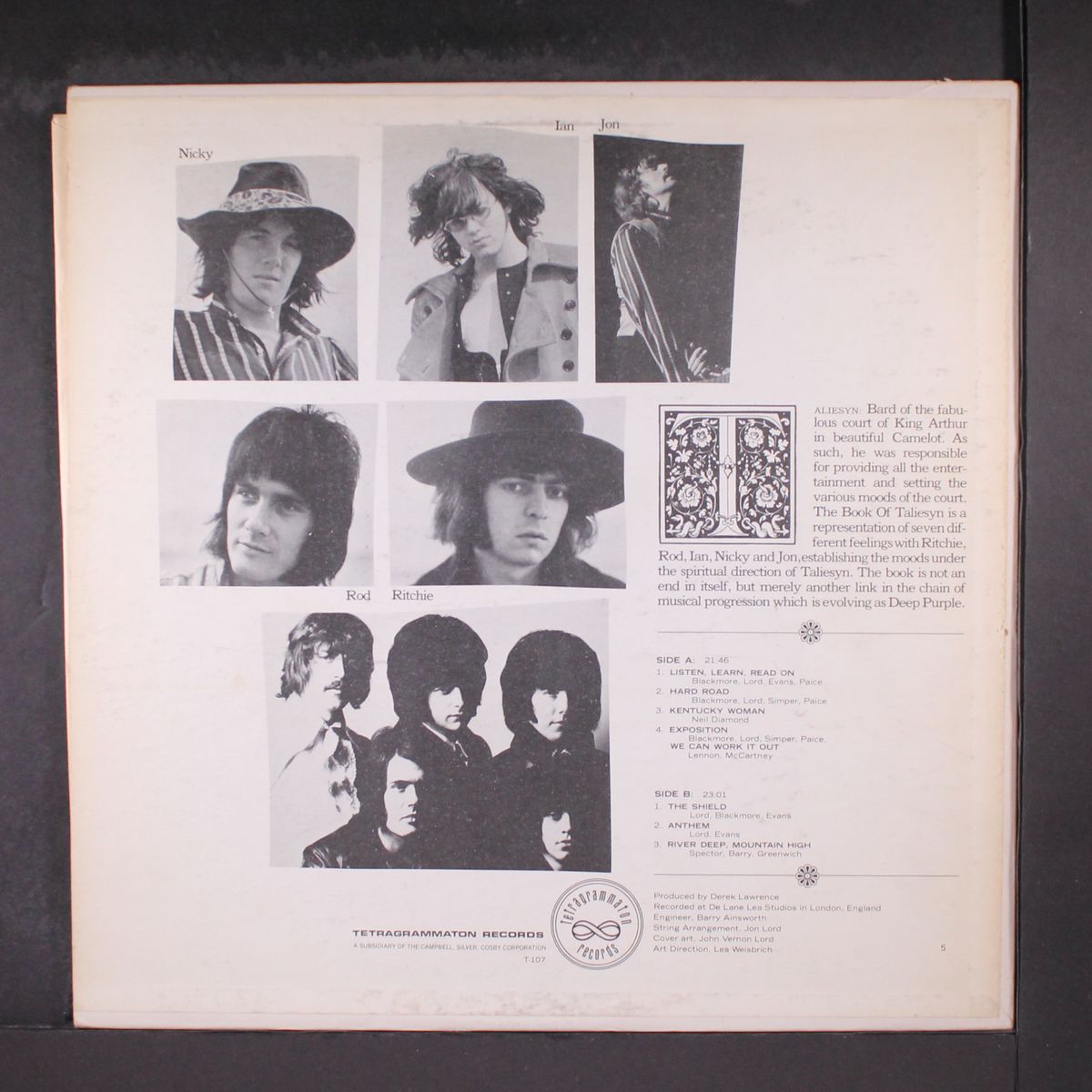 the book of taliesyn by DEEP PURPLE