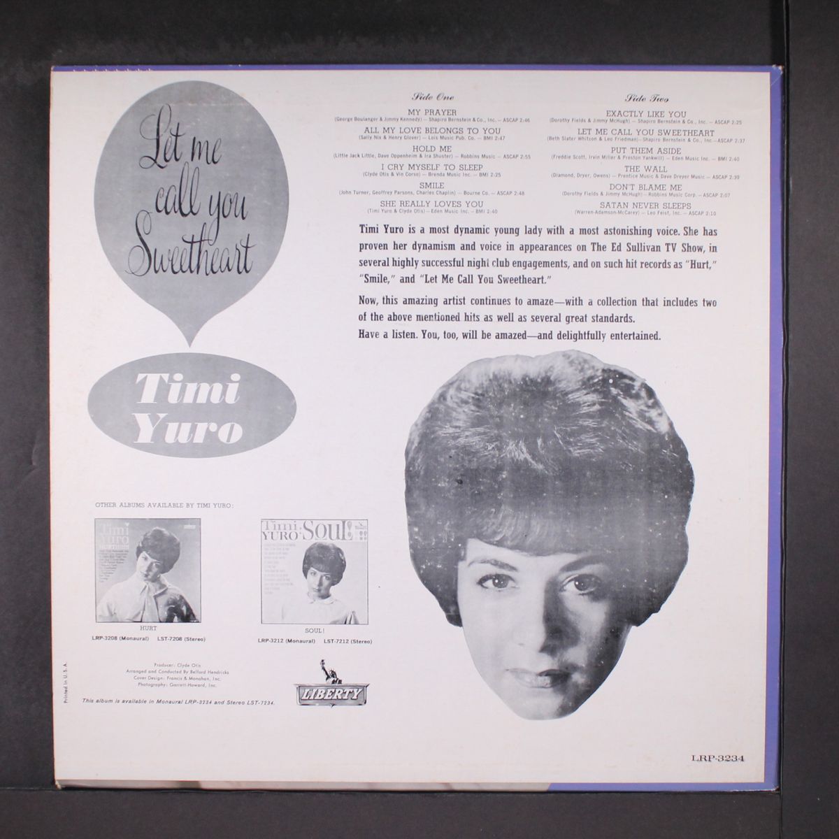 let me call you sweetheart by TIMI YURO