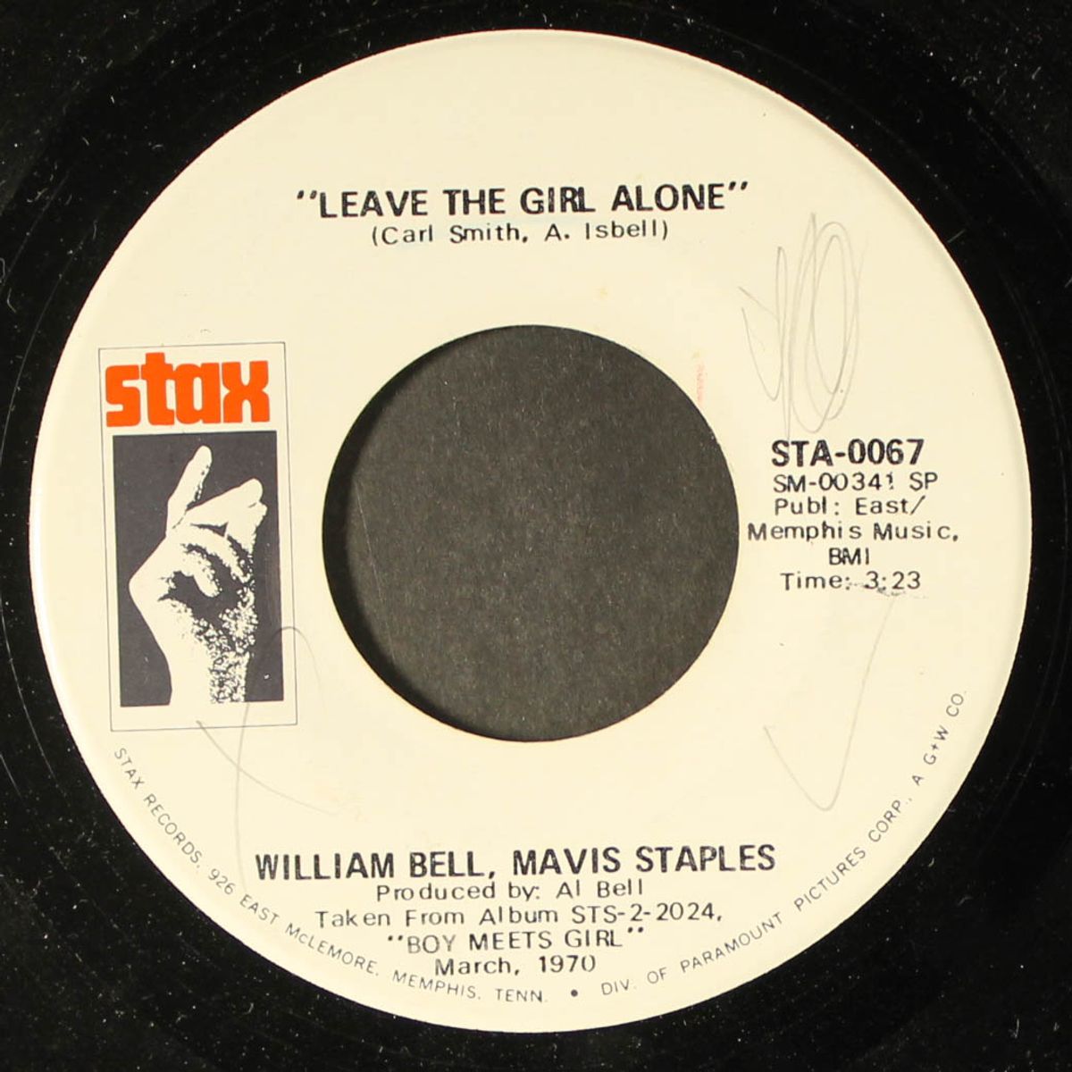 leave the girl alone / all i have to do is dream by WILLIAM BELL & CARLA THOMAS