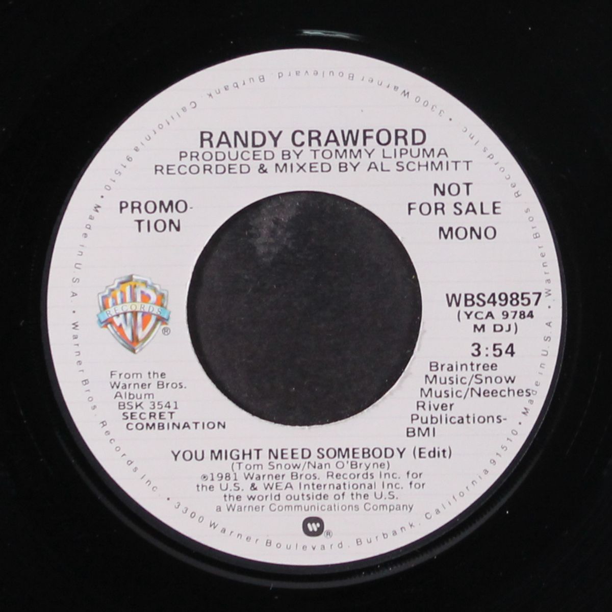 you might need somebody by RANDY CRAWFORD