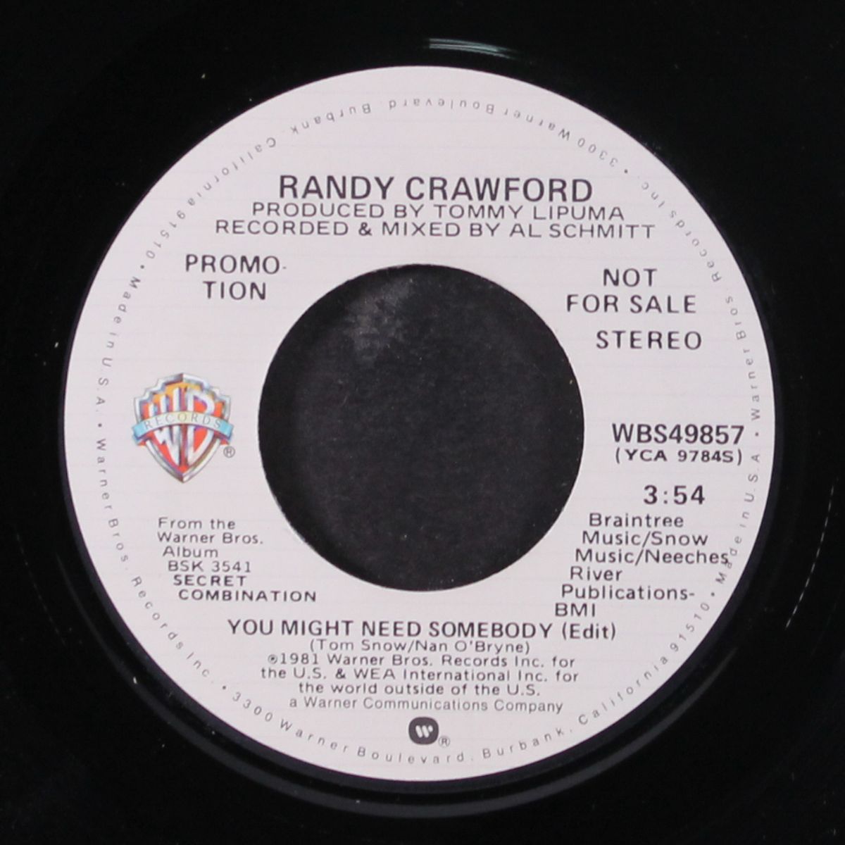 you might need somebody by RANDY CRAWFORD