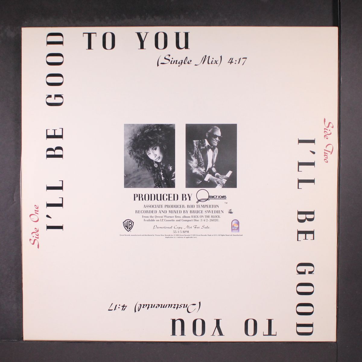 i'll be good to you / instrumental by QUINCY JONES