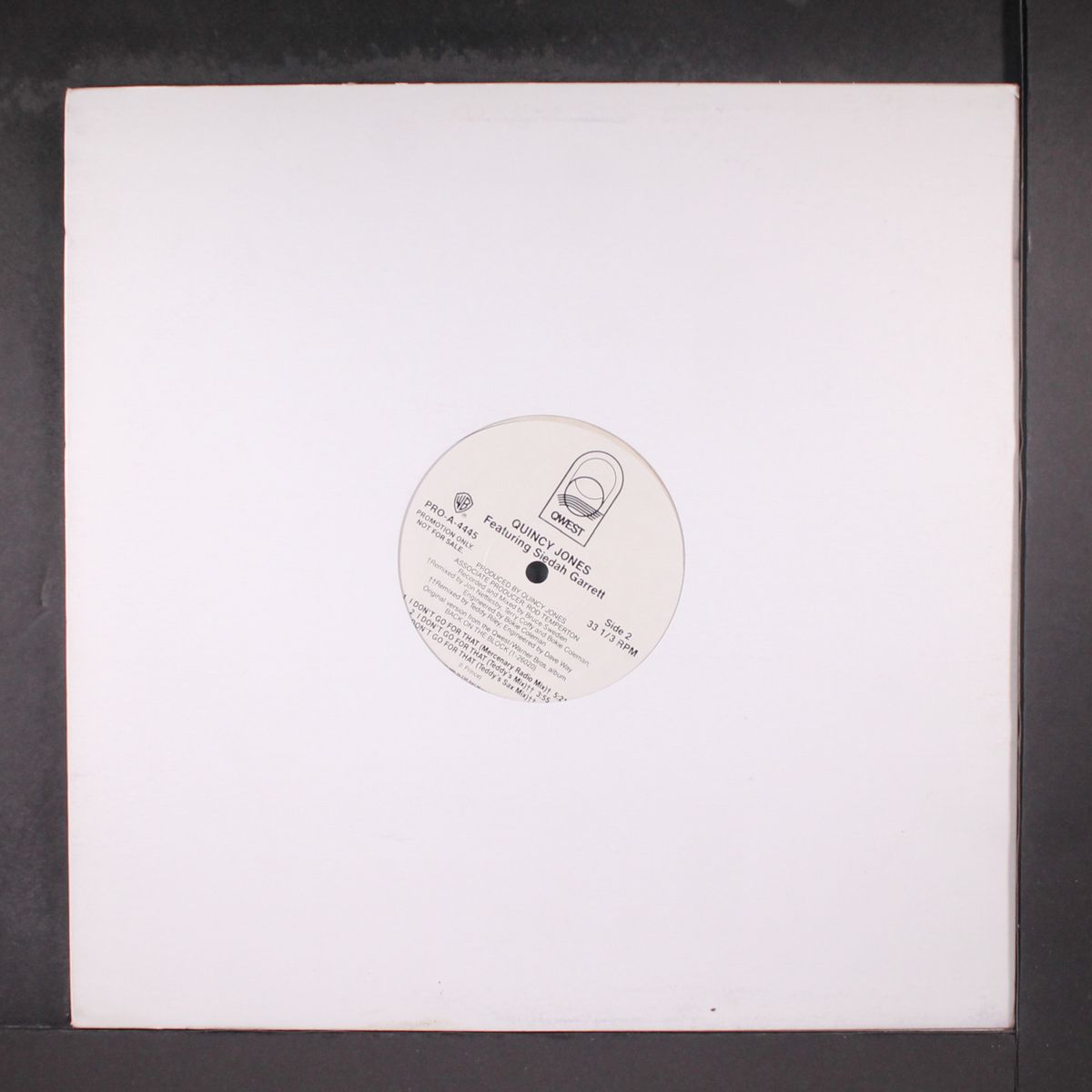 i don't go for that + 4 by QUINCY JONES