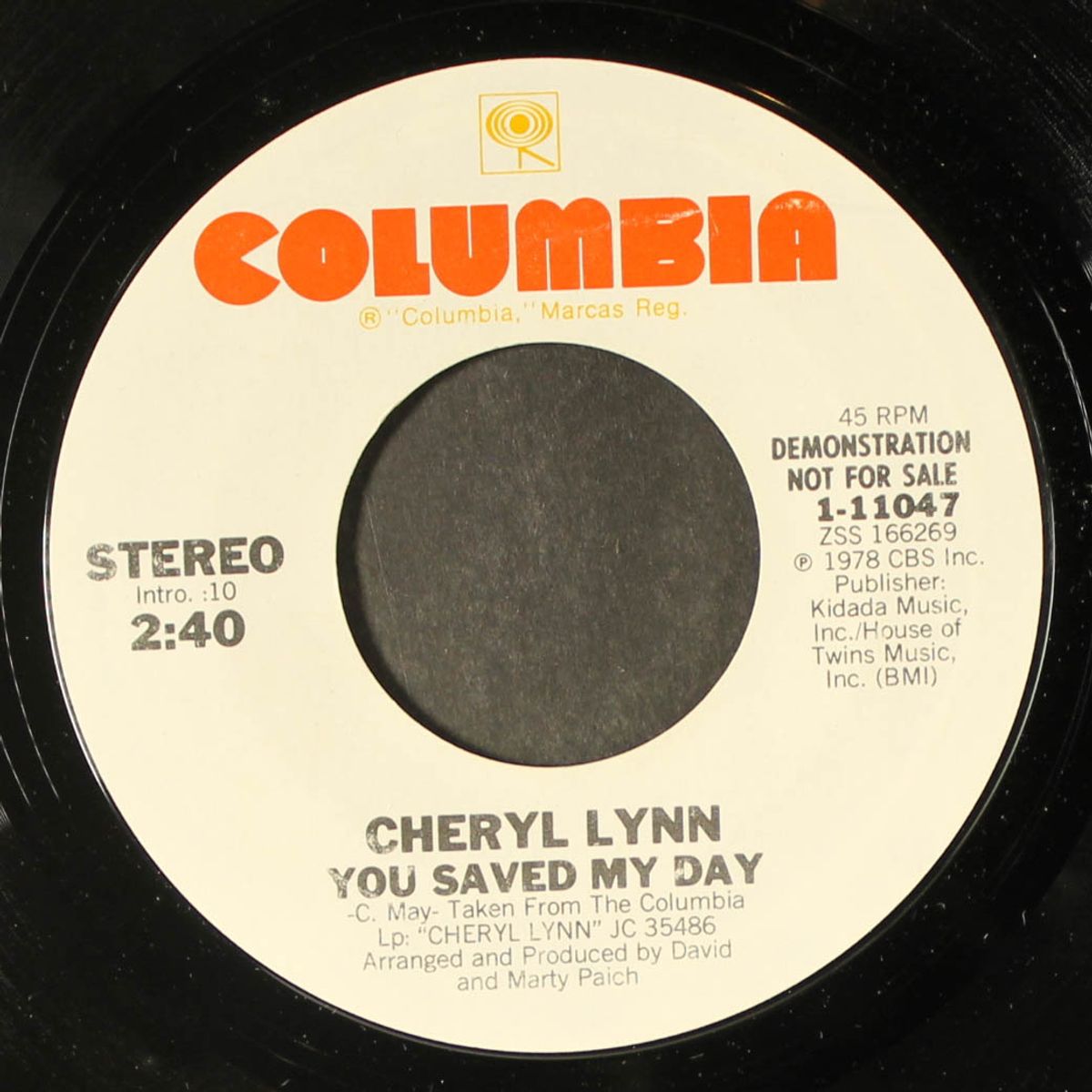 you saved my day / same by CHERYL LYNN