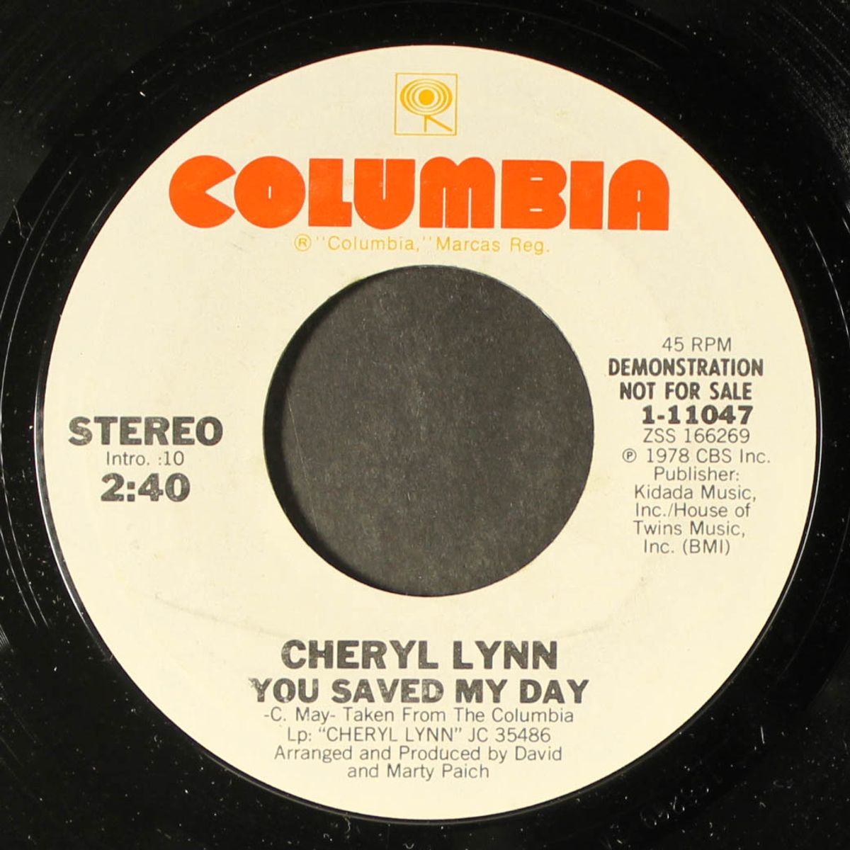 you saved my day / same by CHERYL LYNN